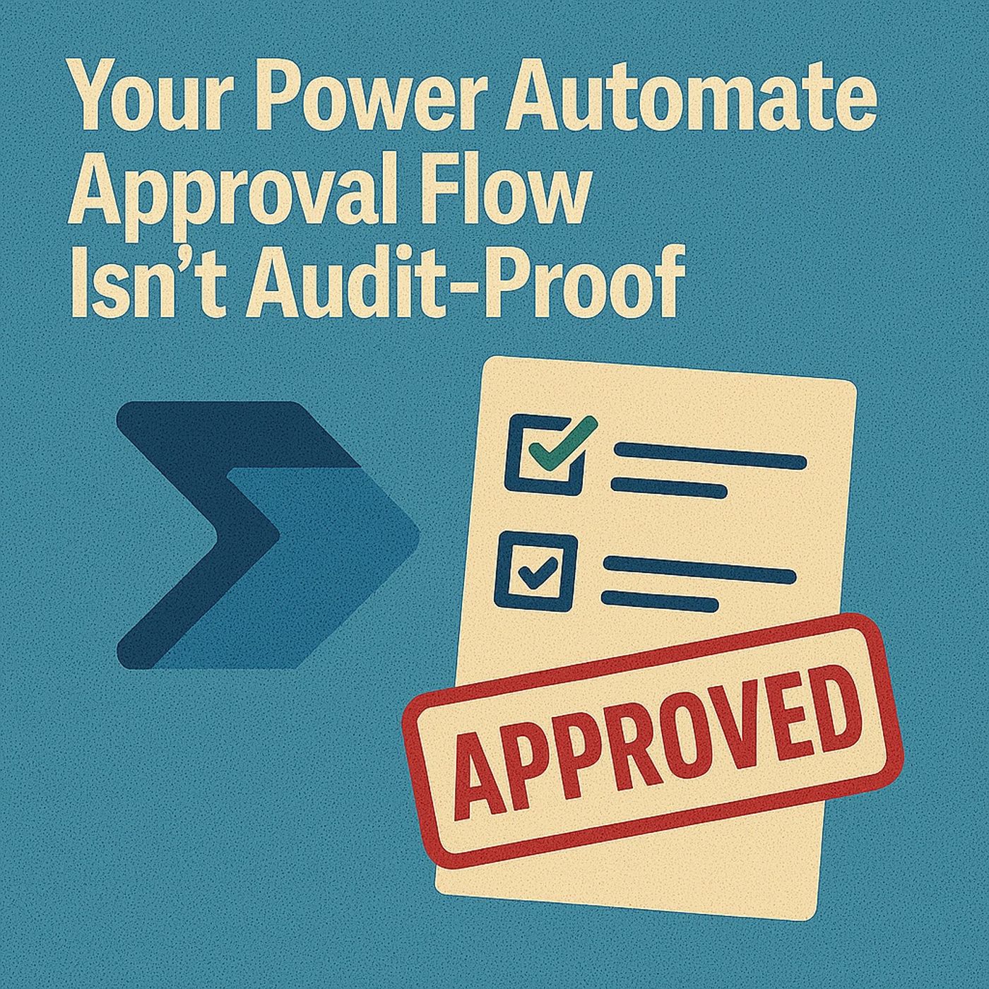 Your Power Automate Approval Flow Isn’t Audit-Proof