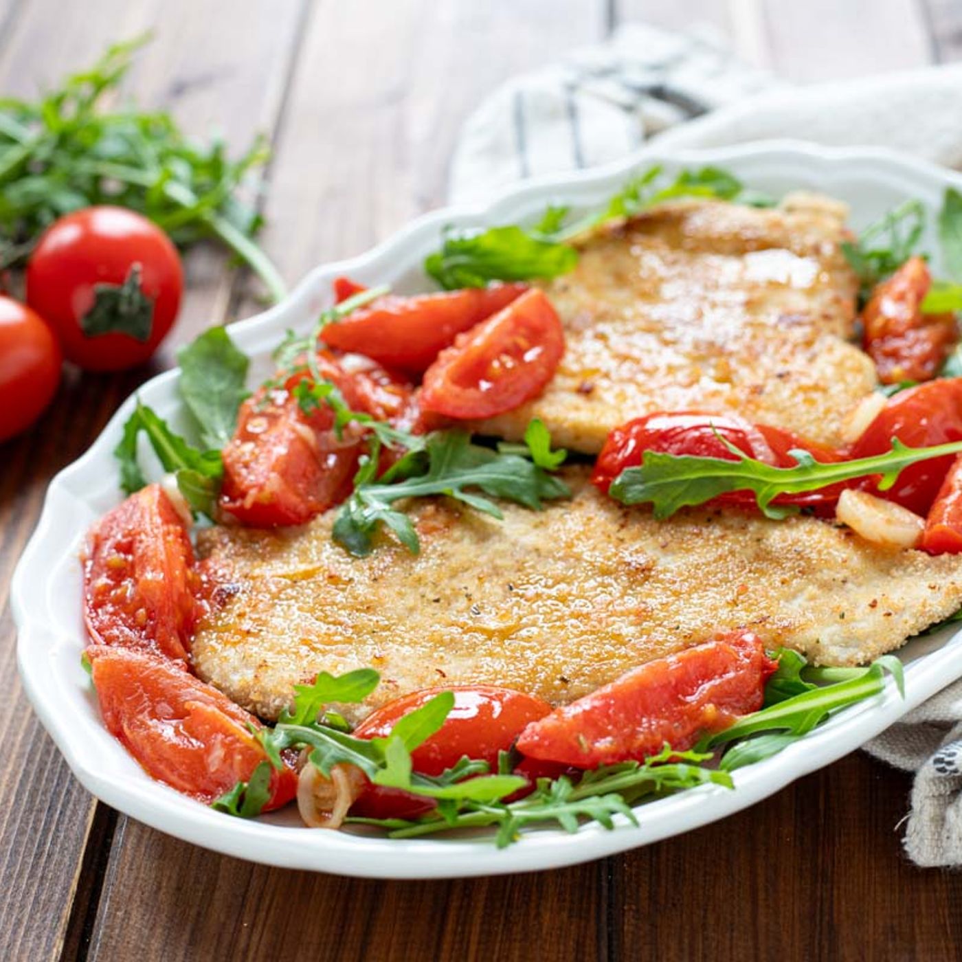 Petto di pollo con pomodorini e rucola episode artwork