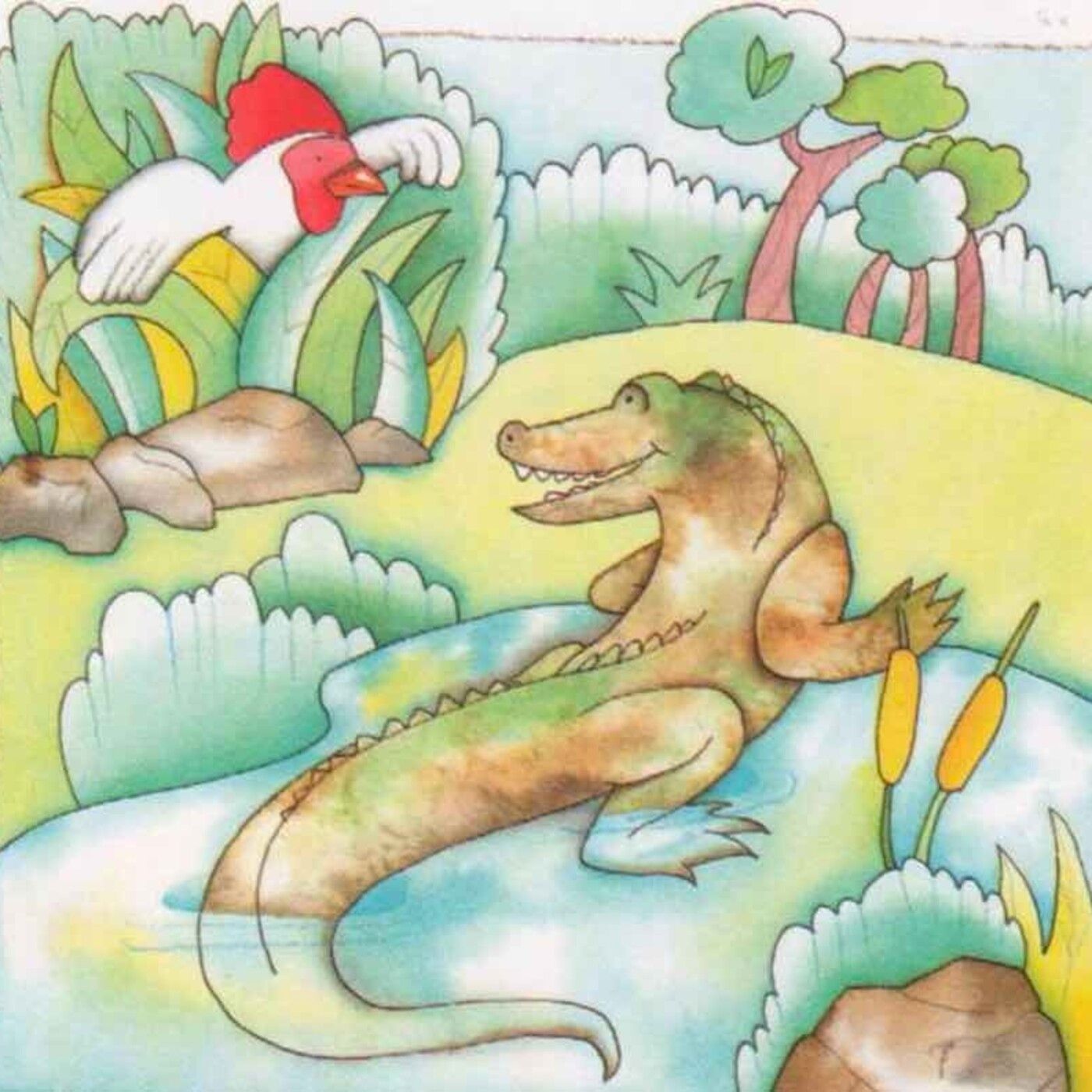 cover of episode Fábulas de animales africanas 🐔 ENEMIGOS POR LA PIEL 🐊Fabula Zaire