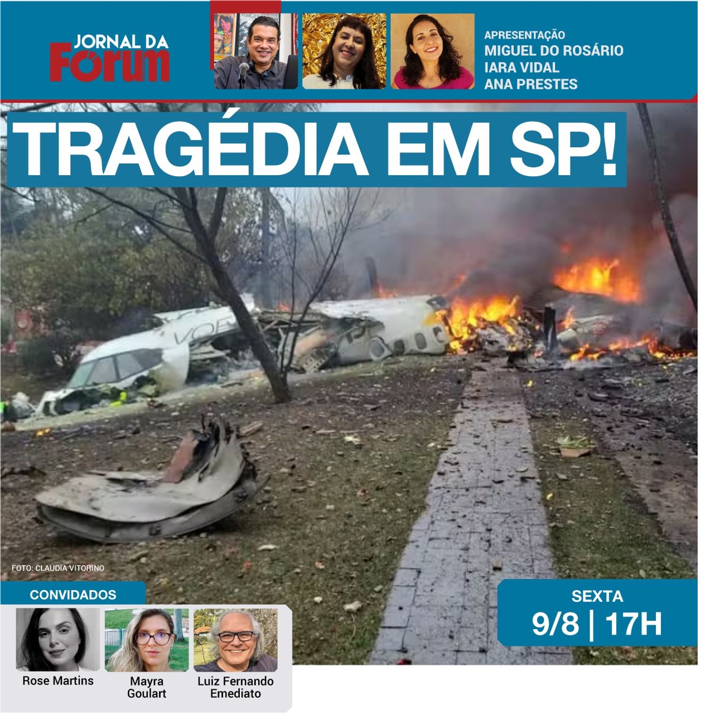 Avião de passageiros cai em Vinhedo, SP, matando 62 pessoas! | Análise dos debates eleitorais episode artwork