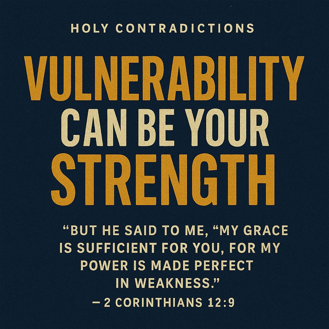 You keep hiding your weakness. God keeps asking to use it. episode artwork