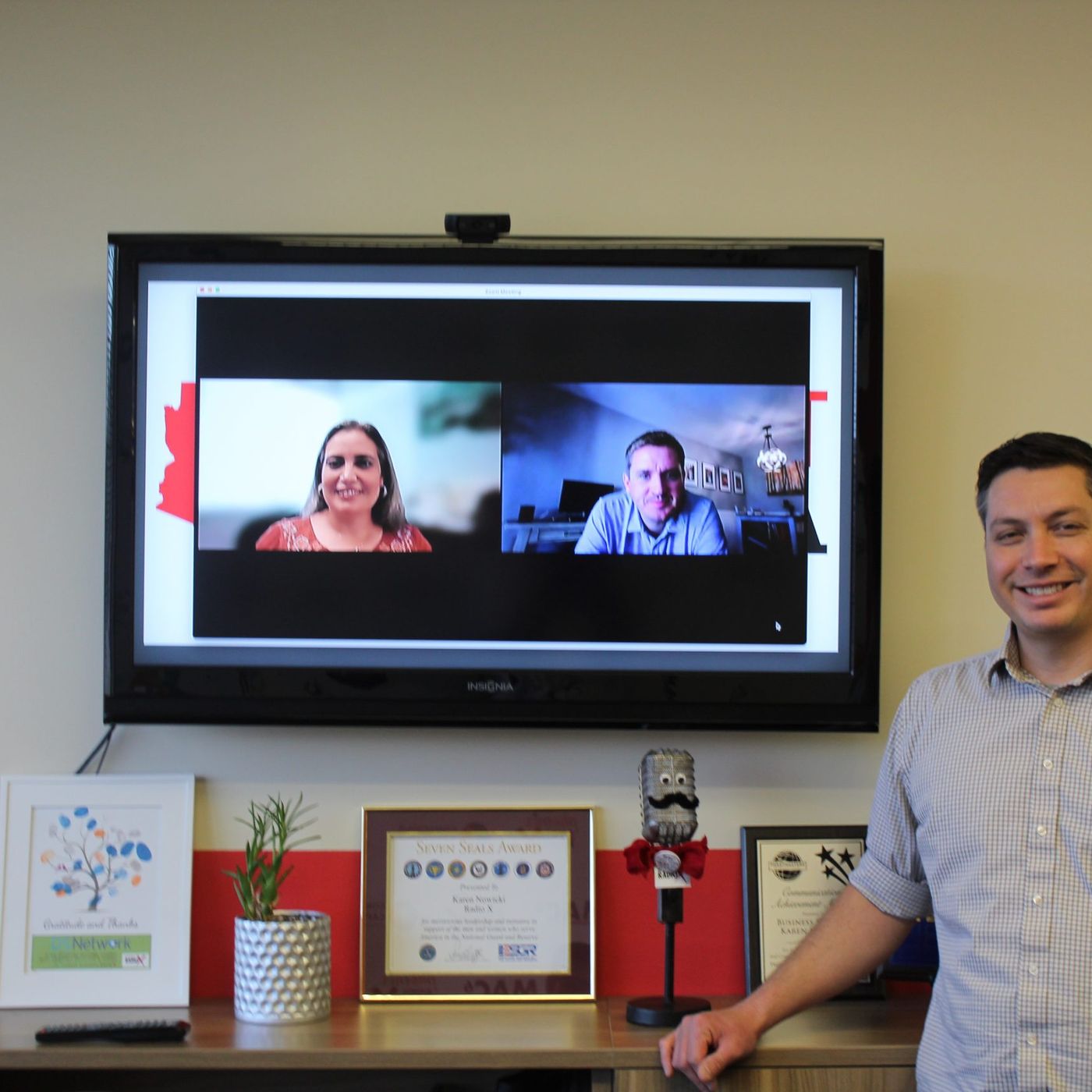 Liz Barker-Alvarez with First Things First and Jared Cook with Raising Arizona Preschool E26 episode artwork