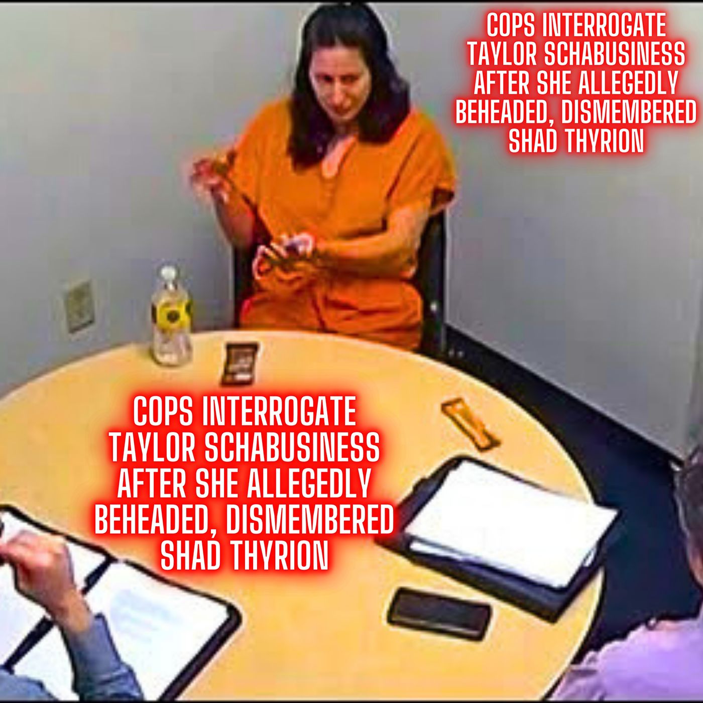 Police Interrogate Taylor Schabusiness After She Beheaded and Dismembered Shad Thyrion