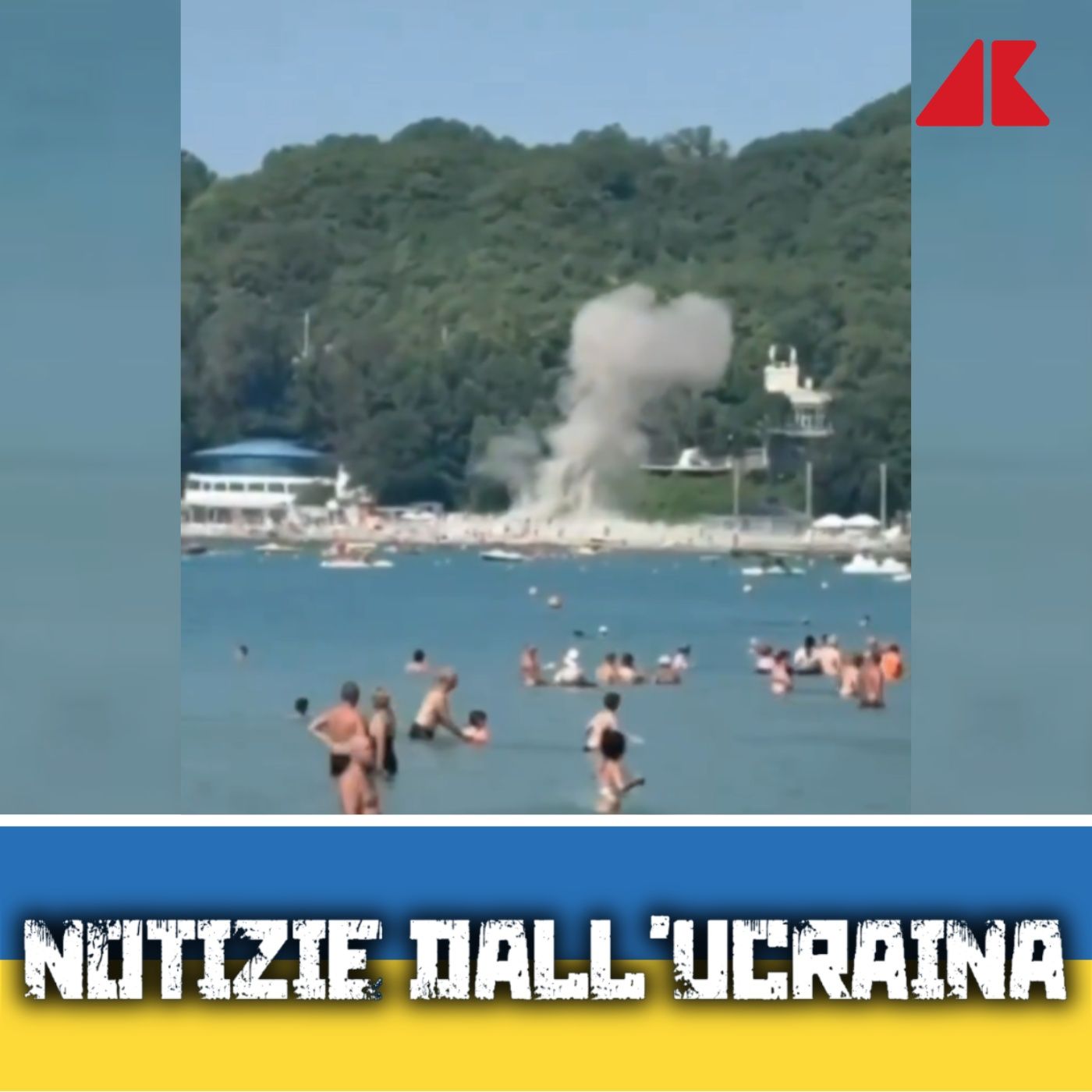 Drone ucraino su una spiaggia. Zelensky invoca Musk per Starlink