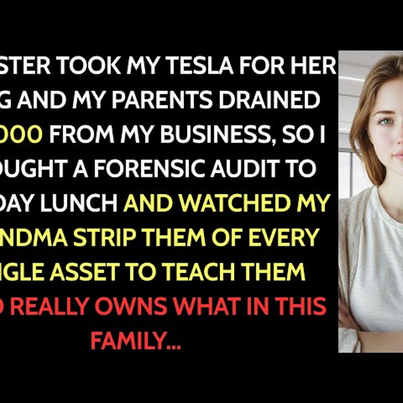 My Sister Took My Tesla and My Parents Called It “Family Property”—Then Grandma Exposed the Truth... episode artwork