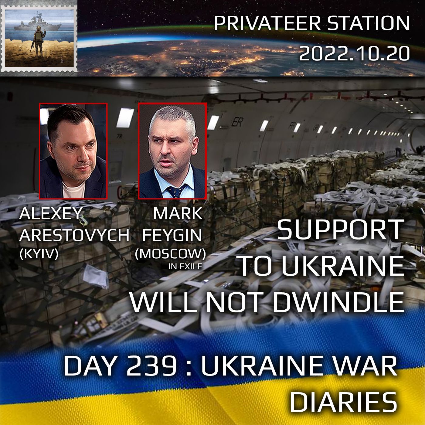 cover of episode War Day 239: Ukraine War Chronicles with Alexey Arestovych & Mark Feygin