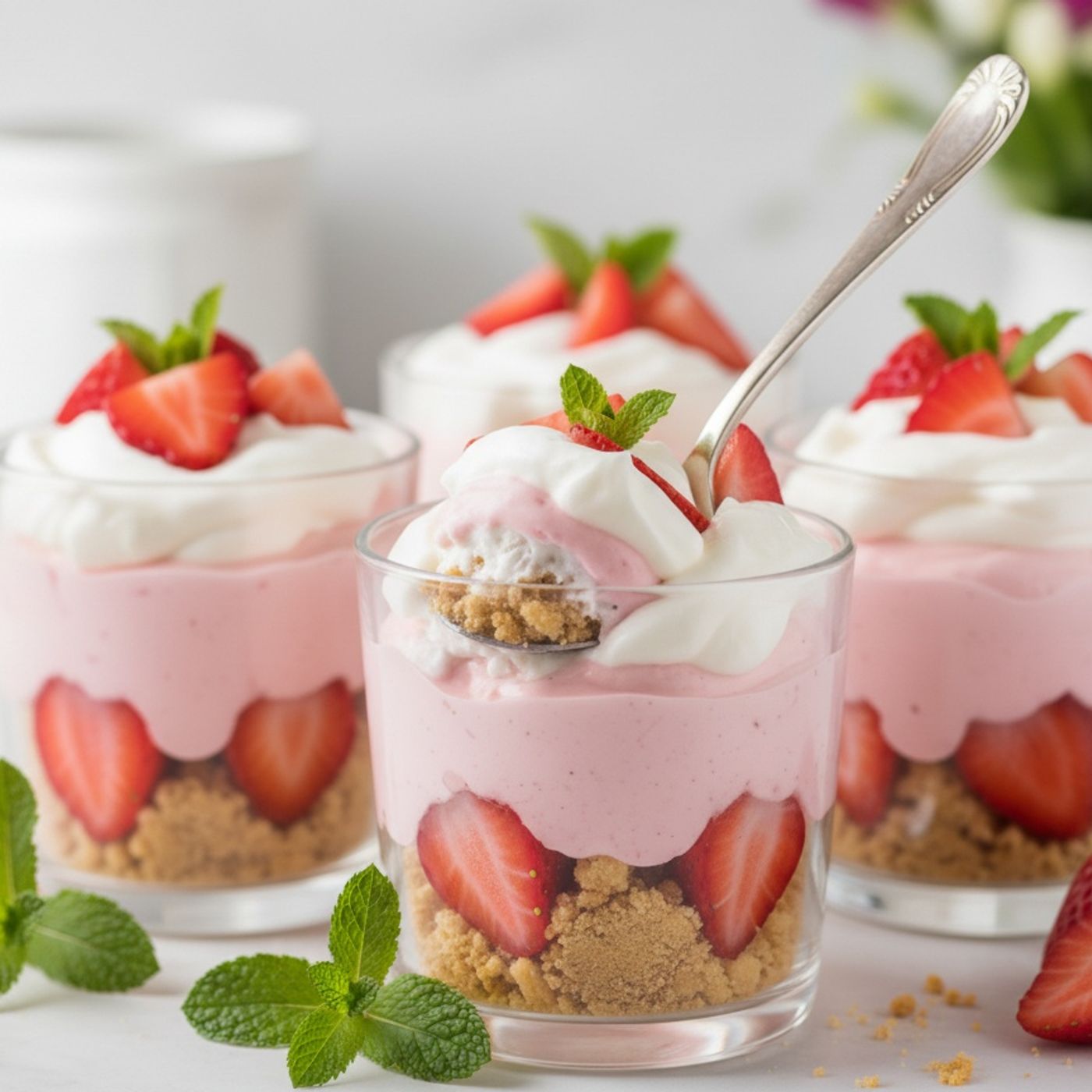 Il dolce più facile per la Festa della Mamma: coppe crema, panna e fragole pronte in pochi minuti 🍓 episode artwork