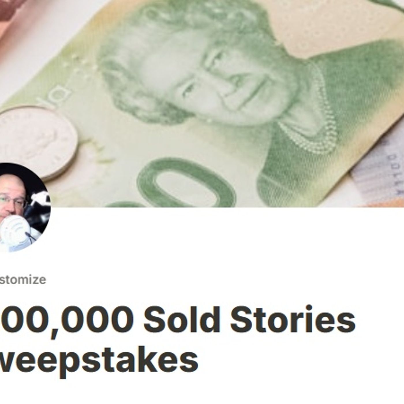 The $100,000 Sold Stories Sweeptakes (Oct 1-31, 2025) episode artwork