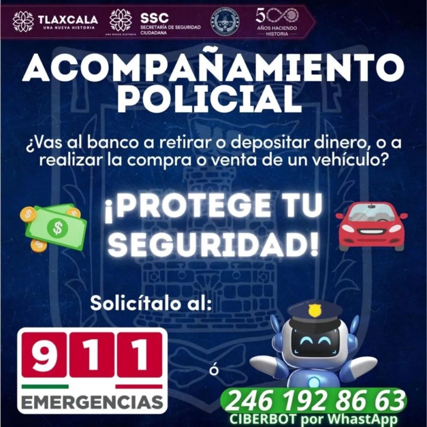 ANUNCIA SSC OPERATIVO DE ACOMPAÑAMIENTO POLICIAL PARA PAGOS DE AGUINALDO 💼🚓⚠️ episode artwork