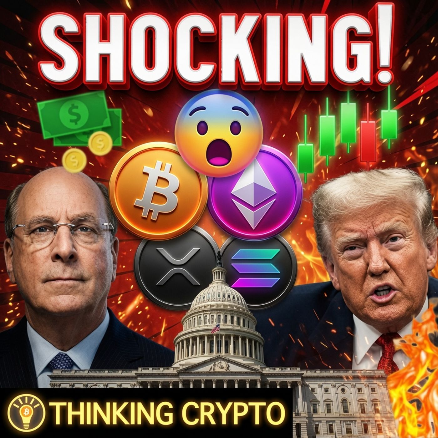 TRUMP'S CRYPTO DISCLOSURE COULD HURT CLARITY ACT? BLACKROCK & MAJOR INSTITUTIONS NEW STABLECOIN! episode artwork
