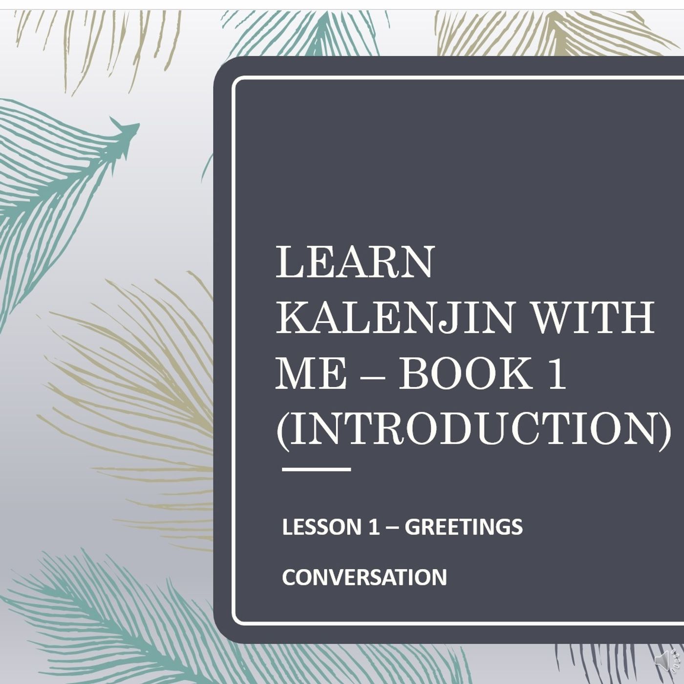 Learn Kalenjin With Me -Book 1