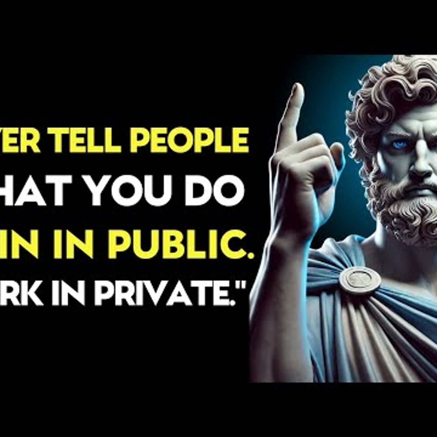 Focus in Silence, Win in Public _ Stoic lessons episode artwork