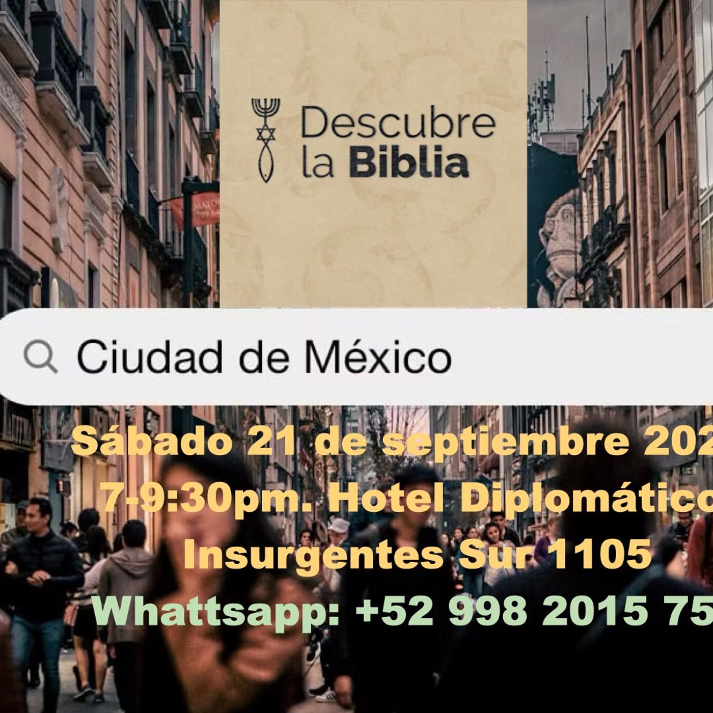 Giras y eventos. Descubre la Biblia