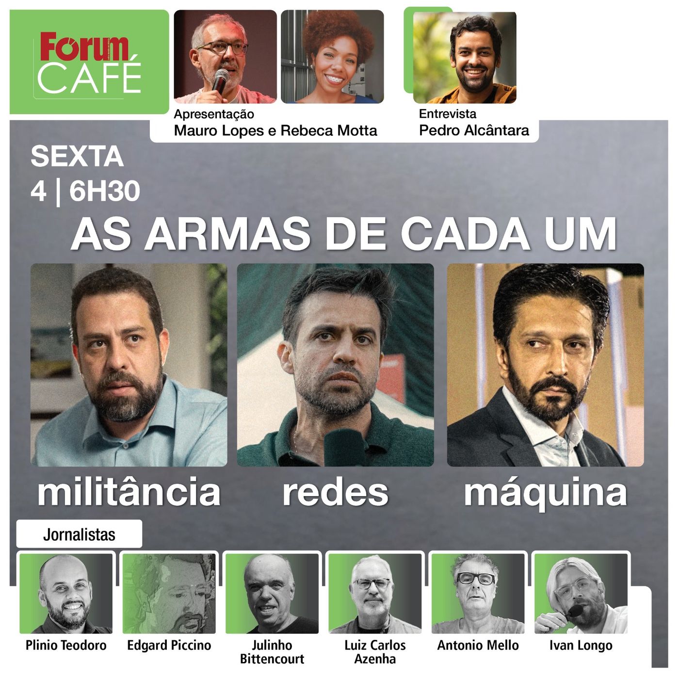 AS ARMAS DE CADA UM. Boulos: militância. Marçal: redes. Nunes: máquina | O debate da Globo | 4.10
