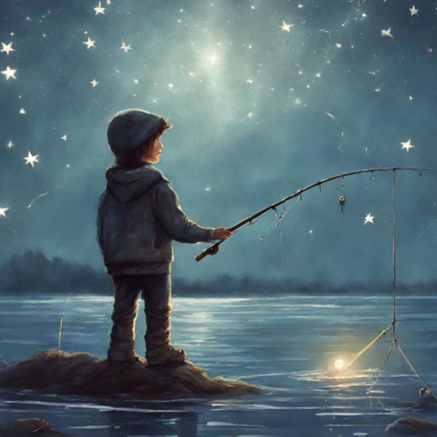 Él pesca Estrellas