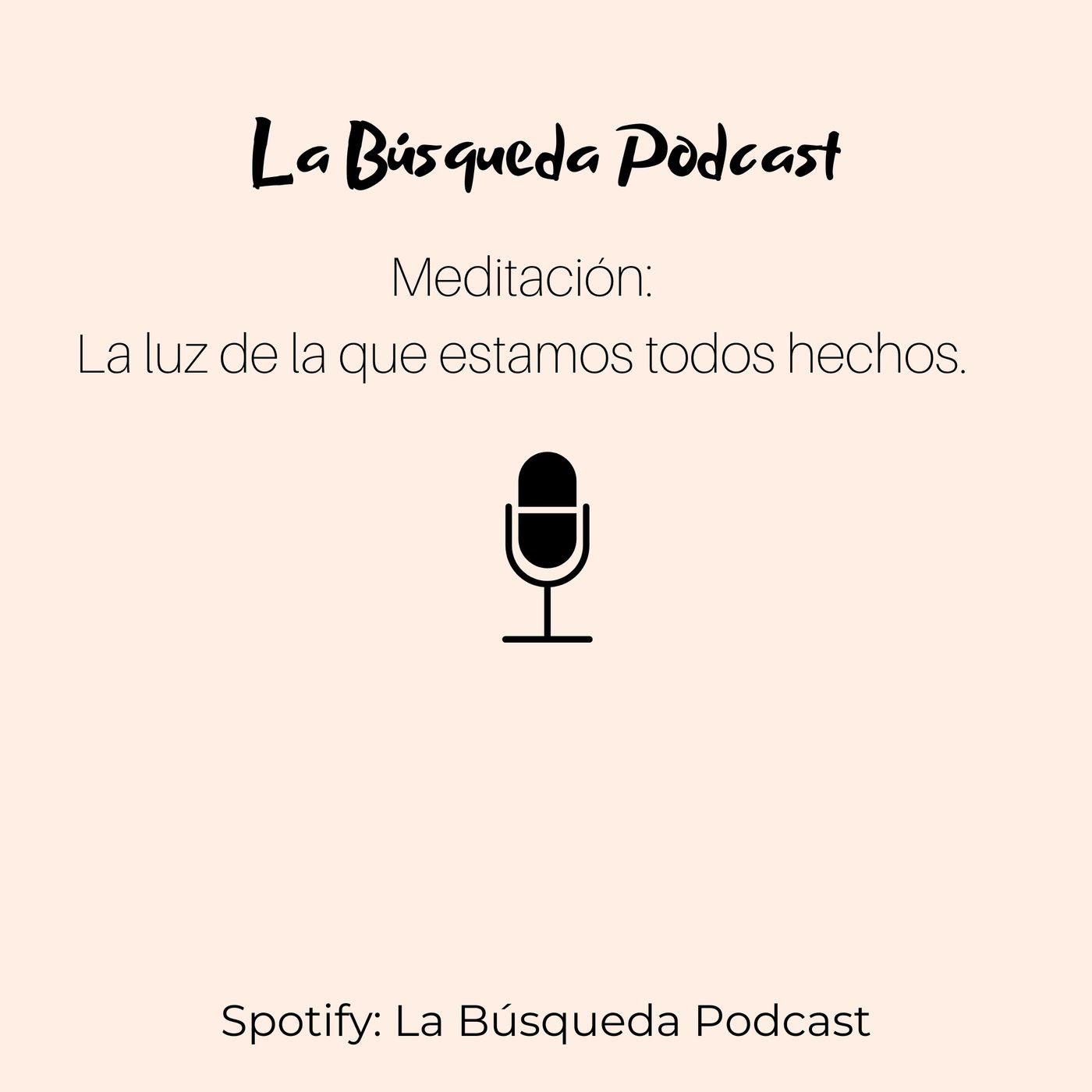 Una nueva meditación.
