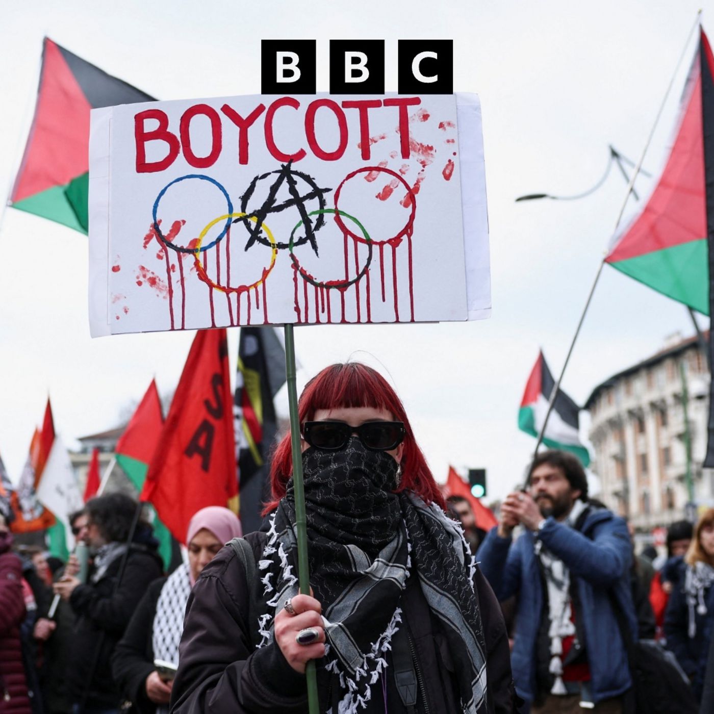 Winter Olympics disrupted by protests and 'sabotage' episode artwork