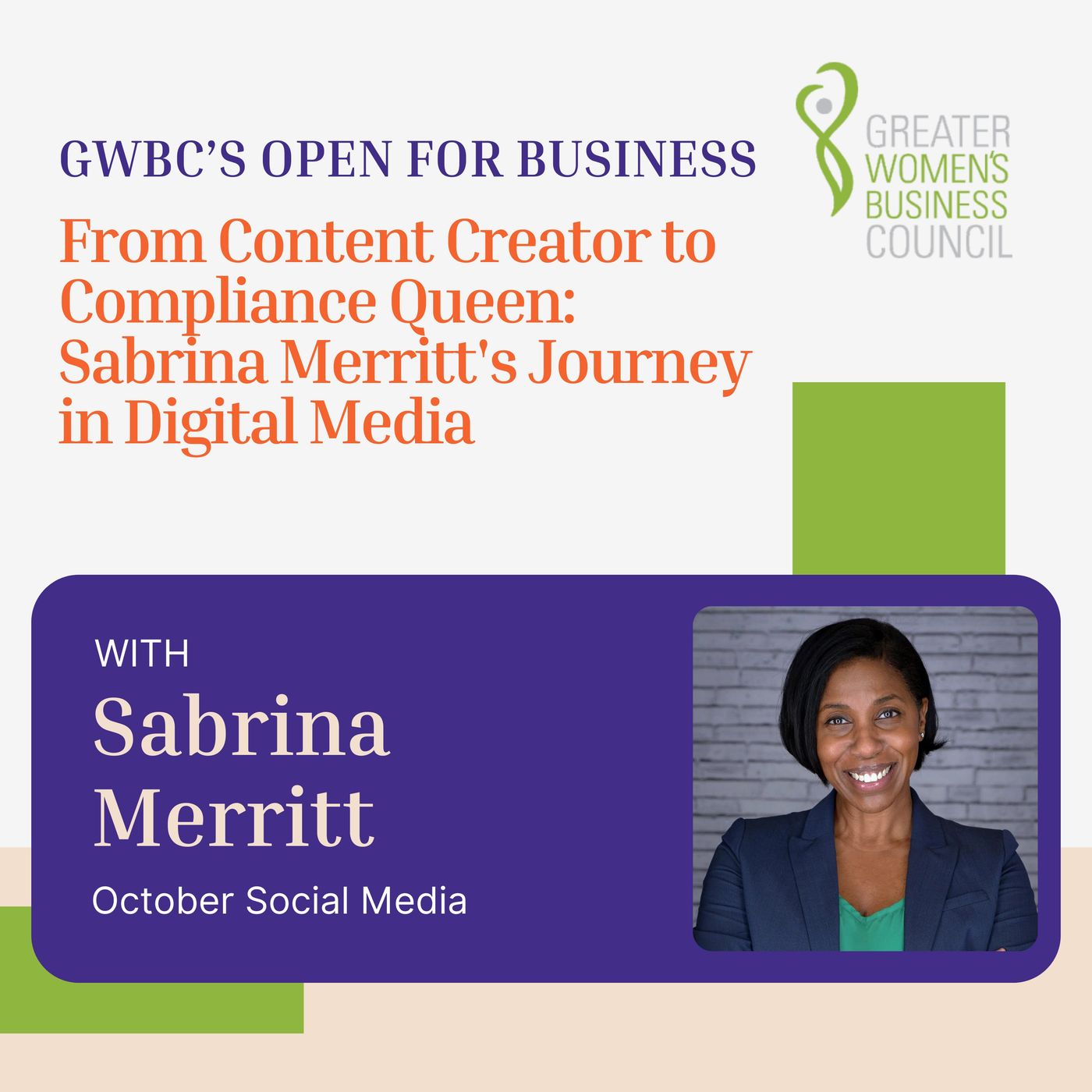 From Content Creator to Compliance Queen: Sabrina Merritt's Journey in Digital Media