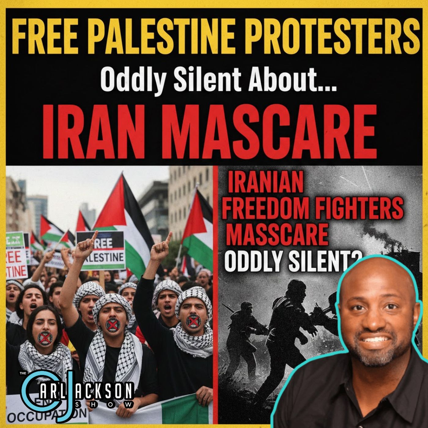 : Free Palestine Protesters Oddly Silent About Massacre Of Iranian Freedom Fighters