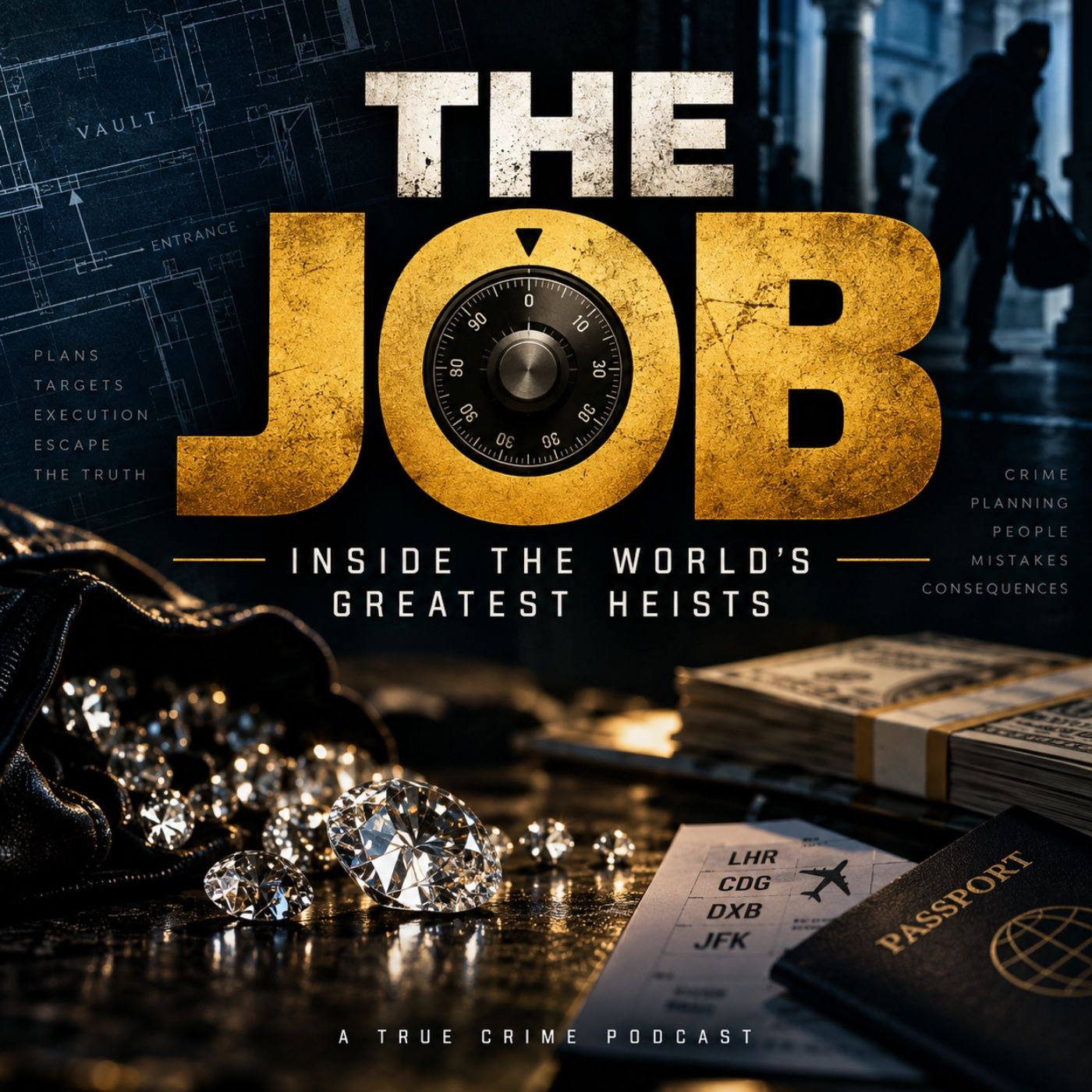 The Job:  The World’s Greatest Heists podcast cover art