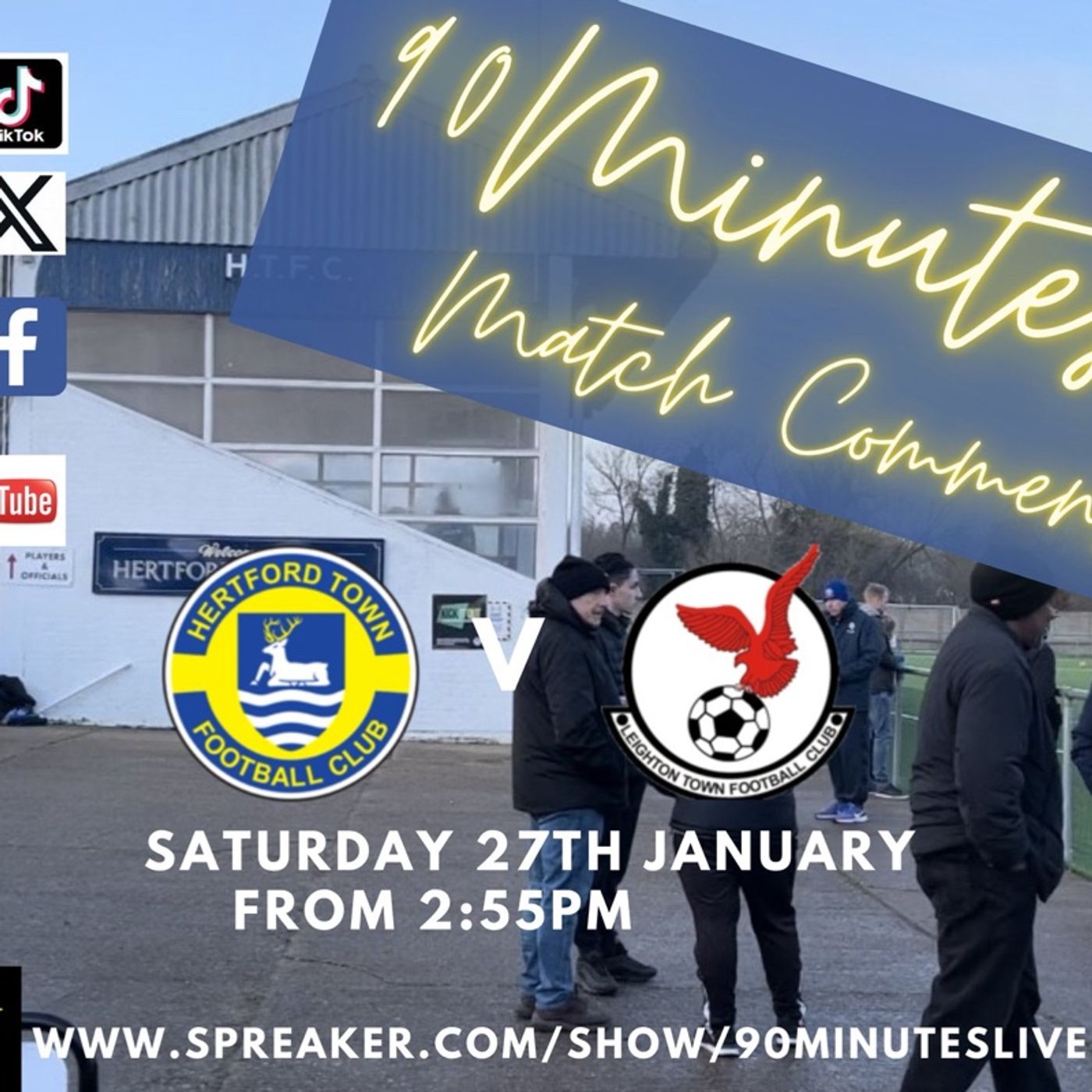 Hertford Town v Leighton Town Live