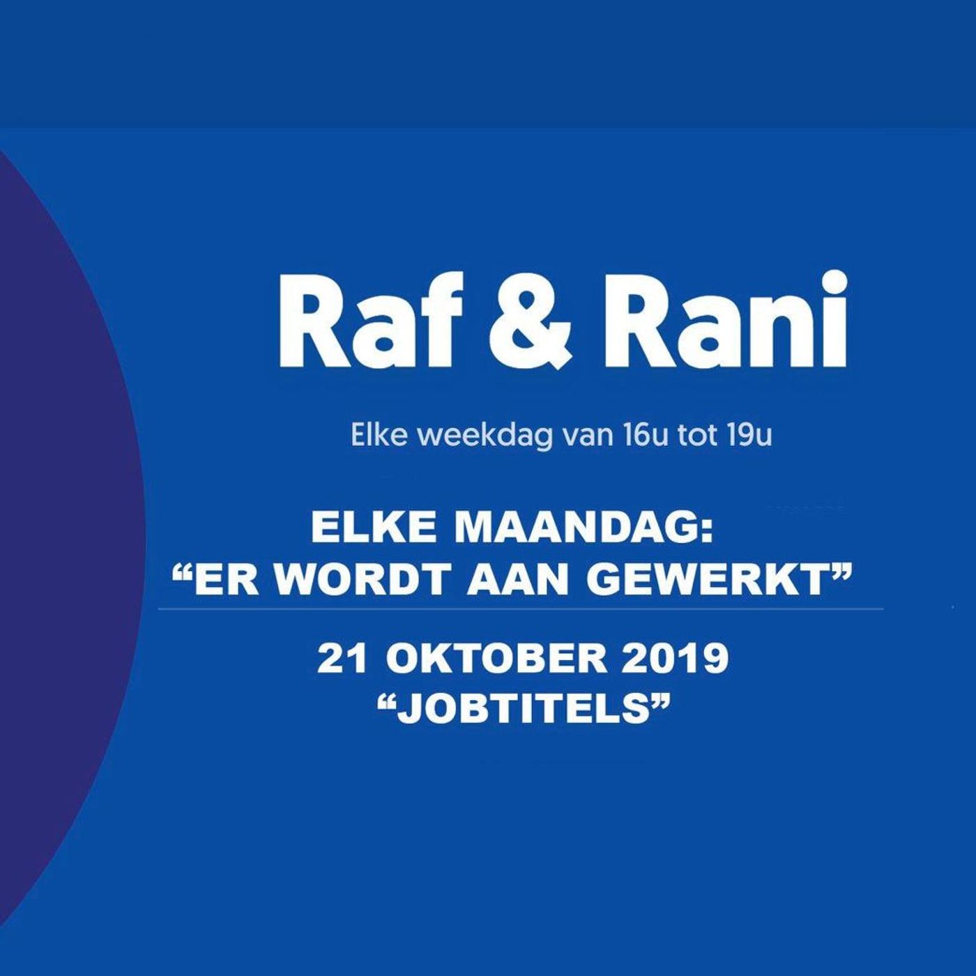 \'Er wordt aan gewerkt\'