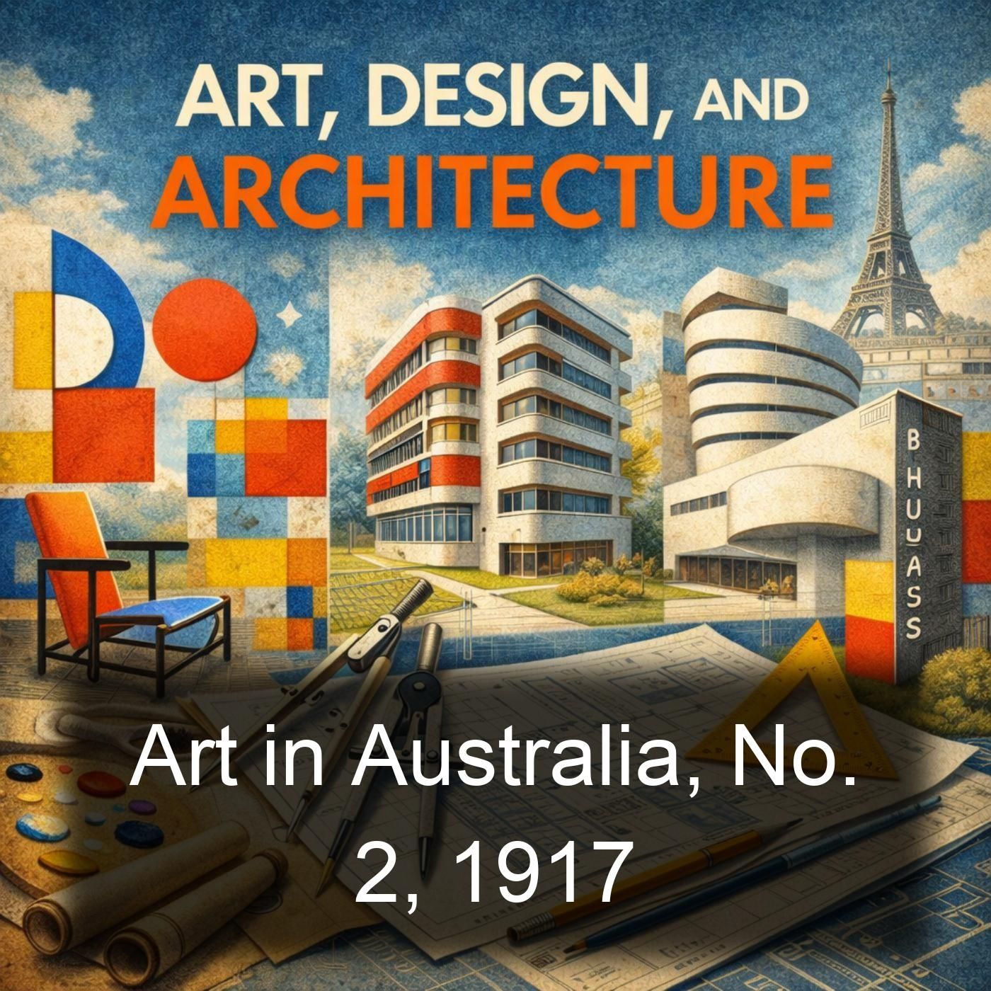 Art in Australia, No. 2, 1917 cover art