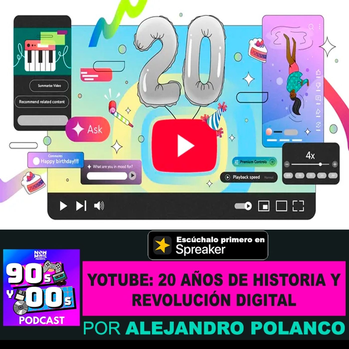 Youtube: 20 años de historia y revolución digital episode artwork