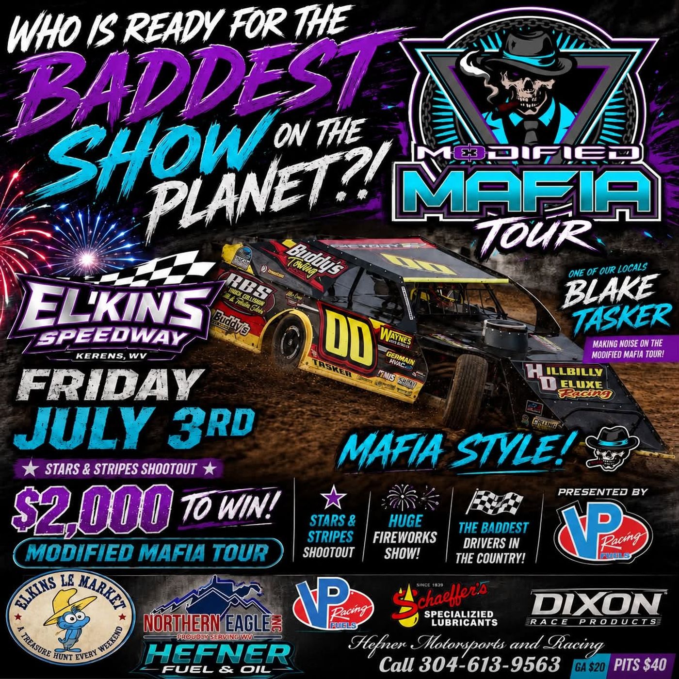 DIRTcar Modified Mafia Tour, American Crate All Stars Series and more from Elkins Speedway – Kerens, WV episode artwork