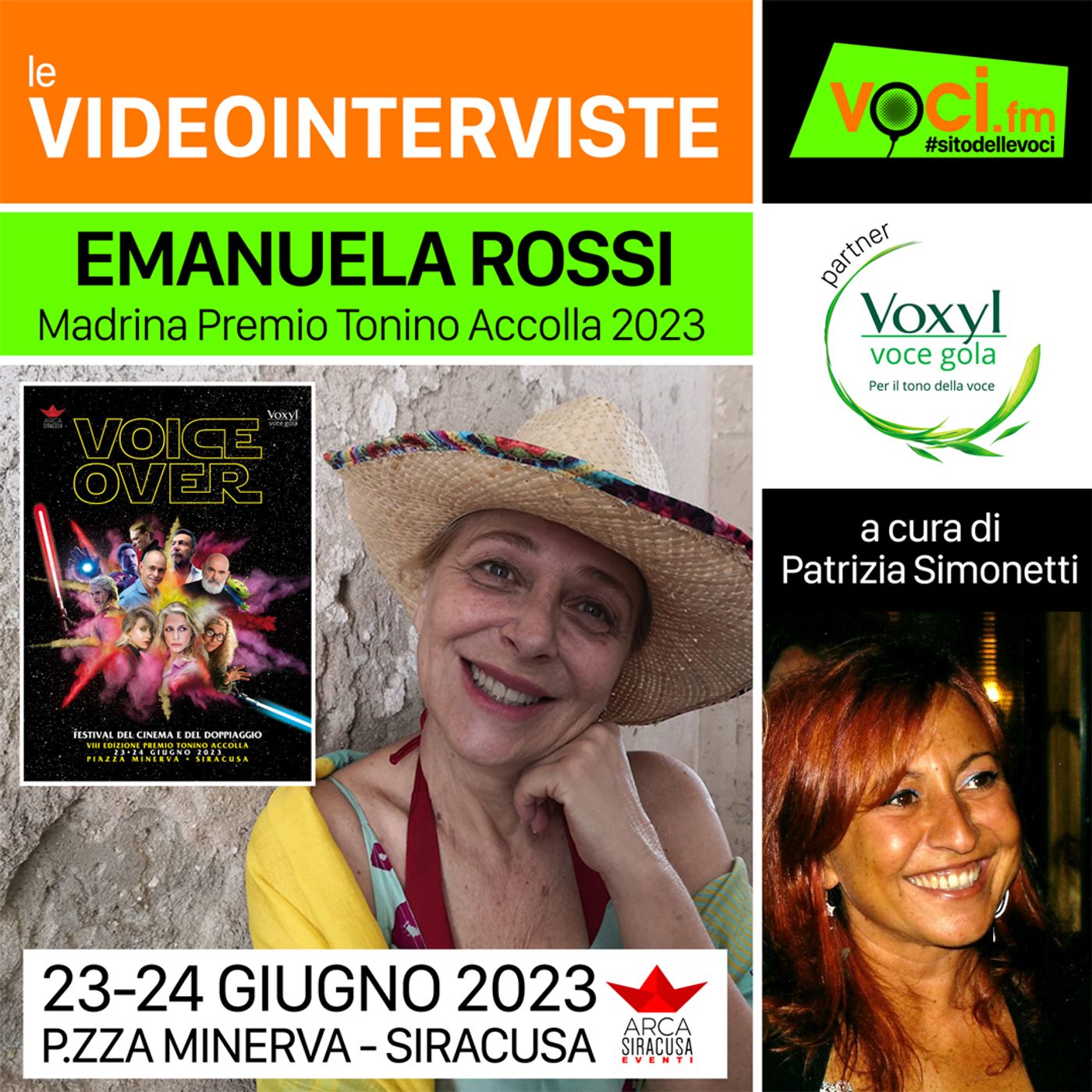 EMANUELA ROSSI (madrina PREMIO TONINO ACCOLLA 2023) su VOCI.fm - clicca play e ascolta l'intervista episode artwork