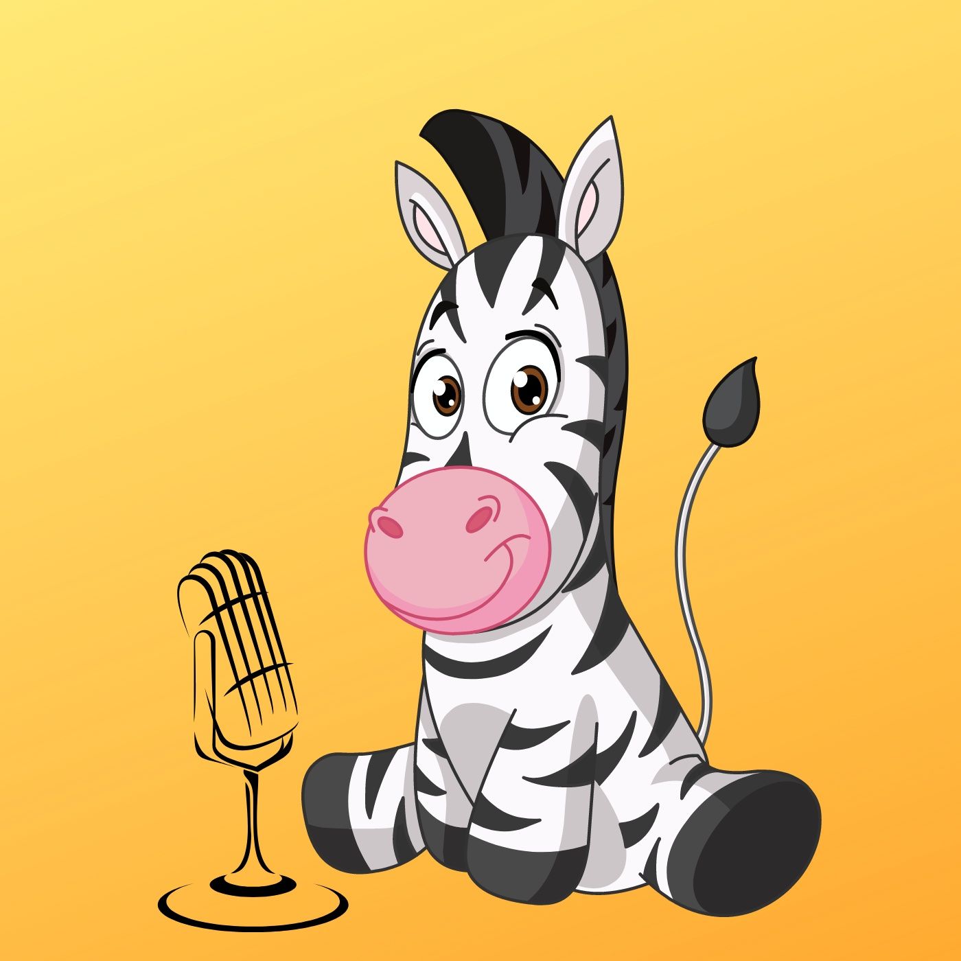 Ju la zebra felice