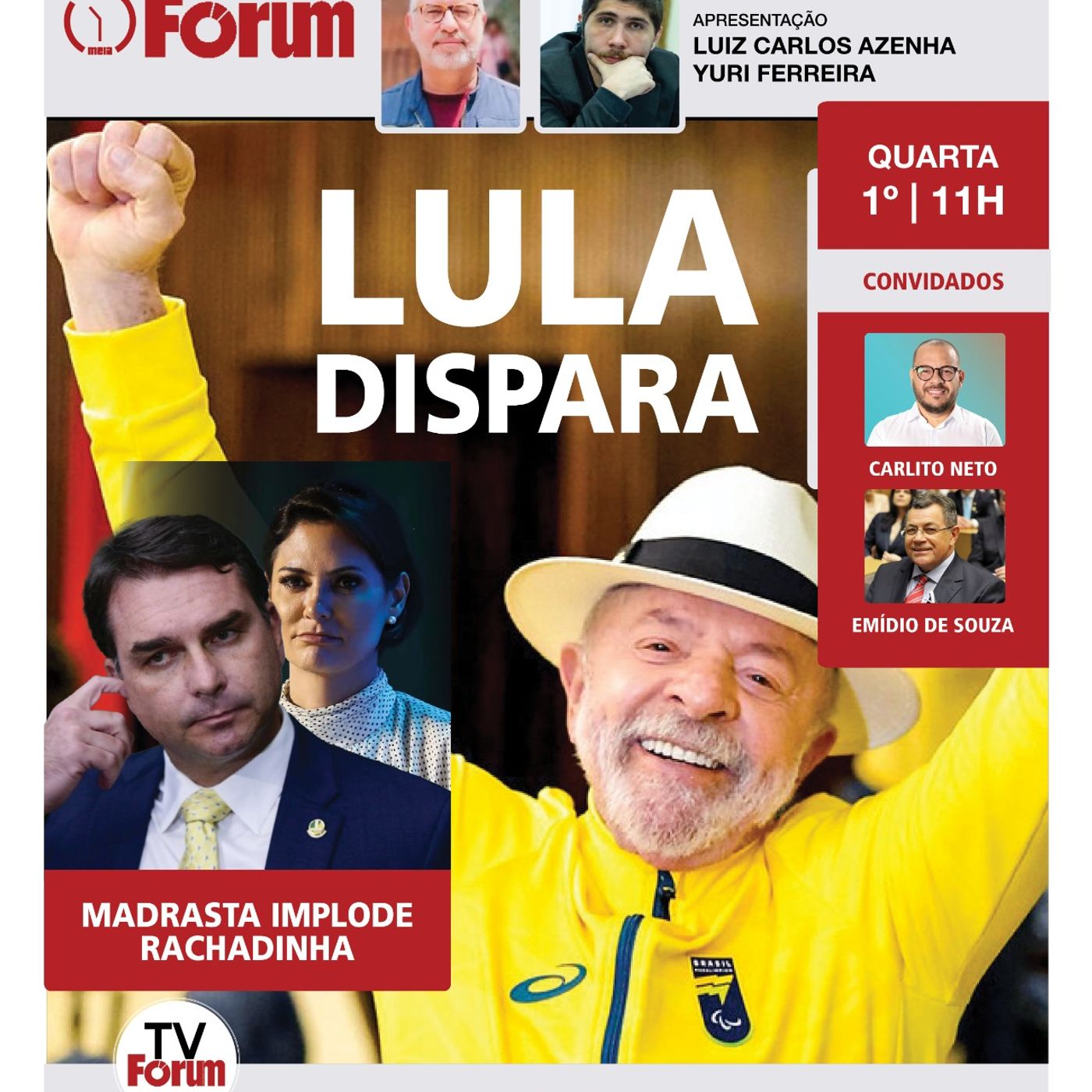 Nova pesquisa mostra Lula disparando e Flávio Bolsonaro derretendo sob ataque da madrasta | 01.07.26 episode artwork