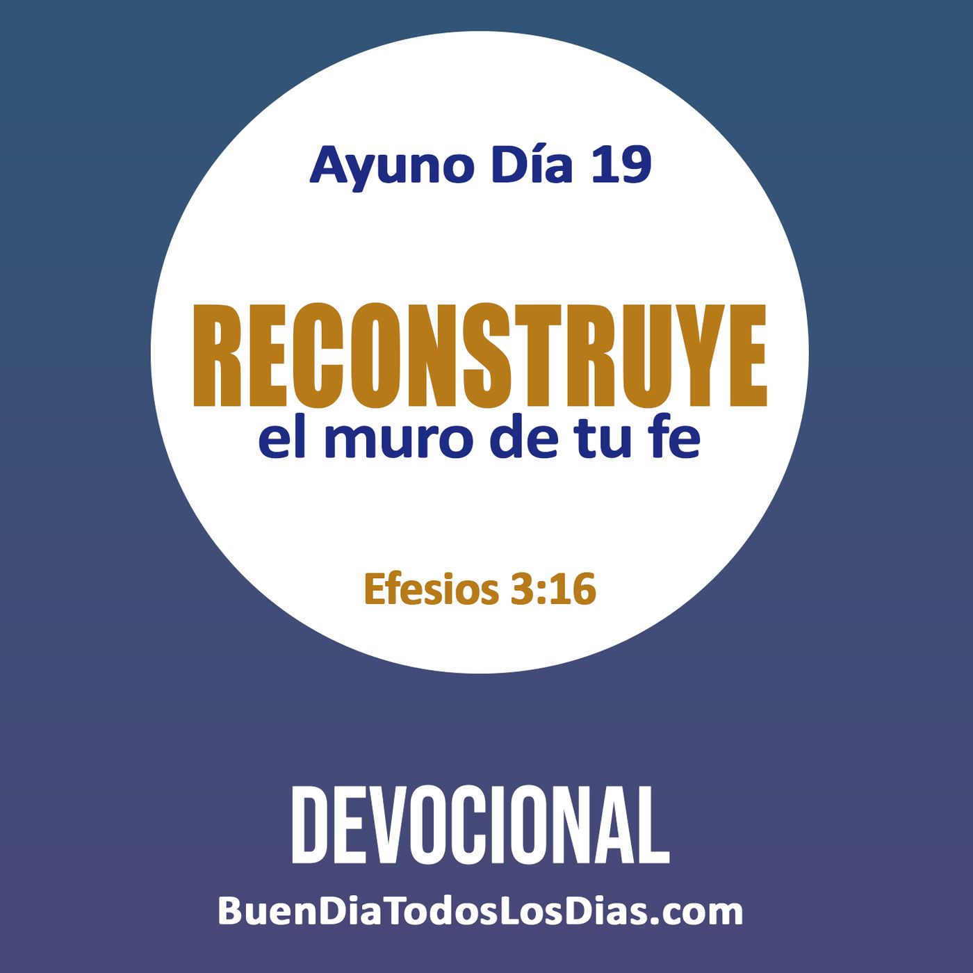 Ayuno Día 19 - Reconstruye el muro de tu fe episode artwork