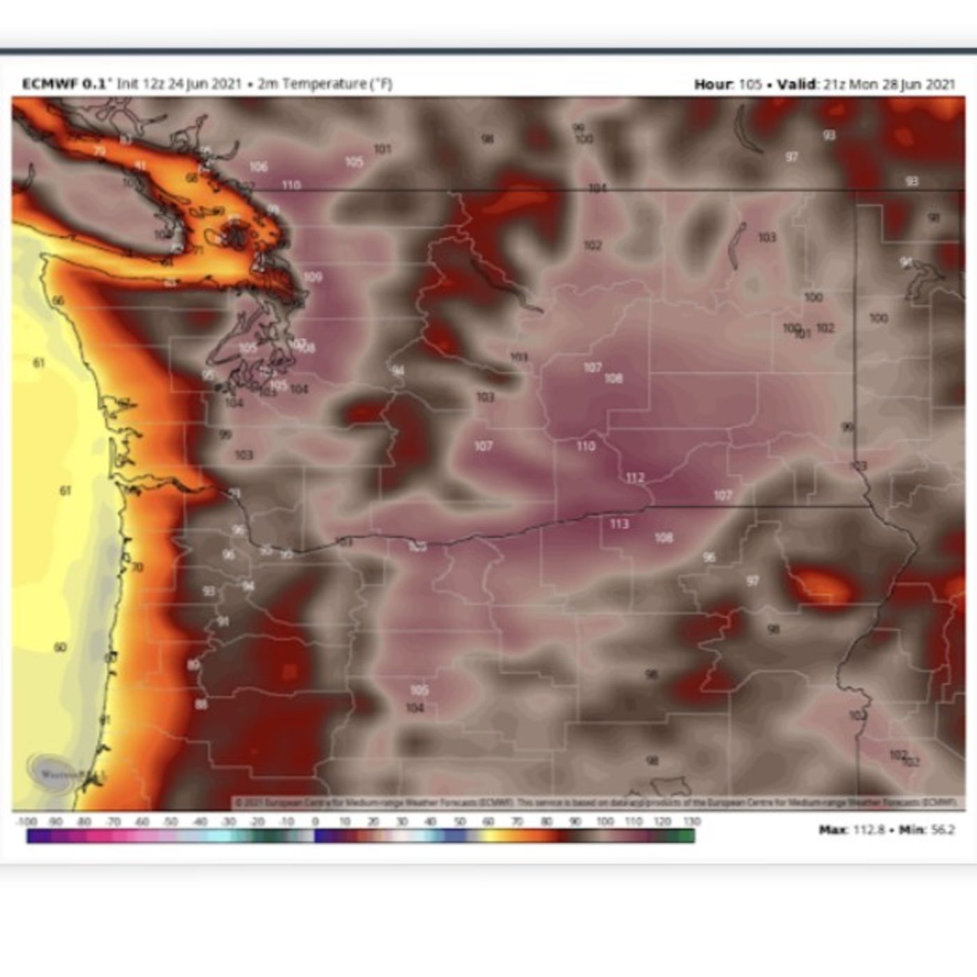 6/27 Unprecedented Heatwave of Pacific Northwest (made 6-27-21)