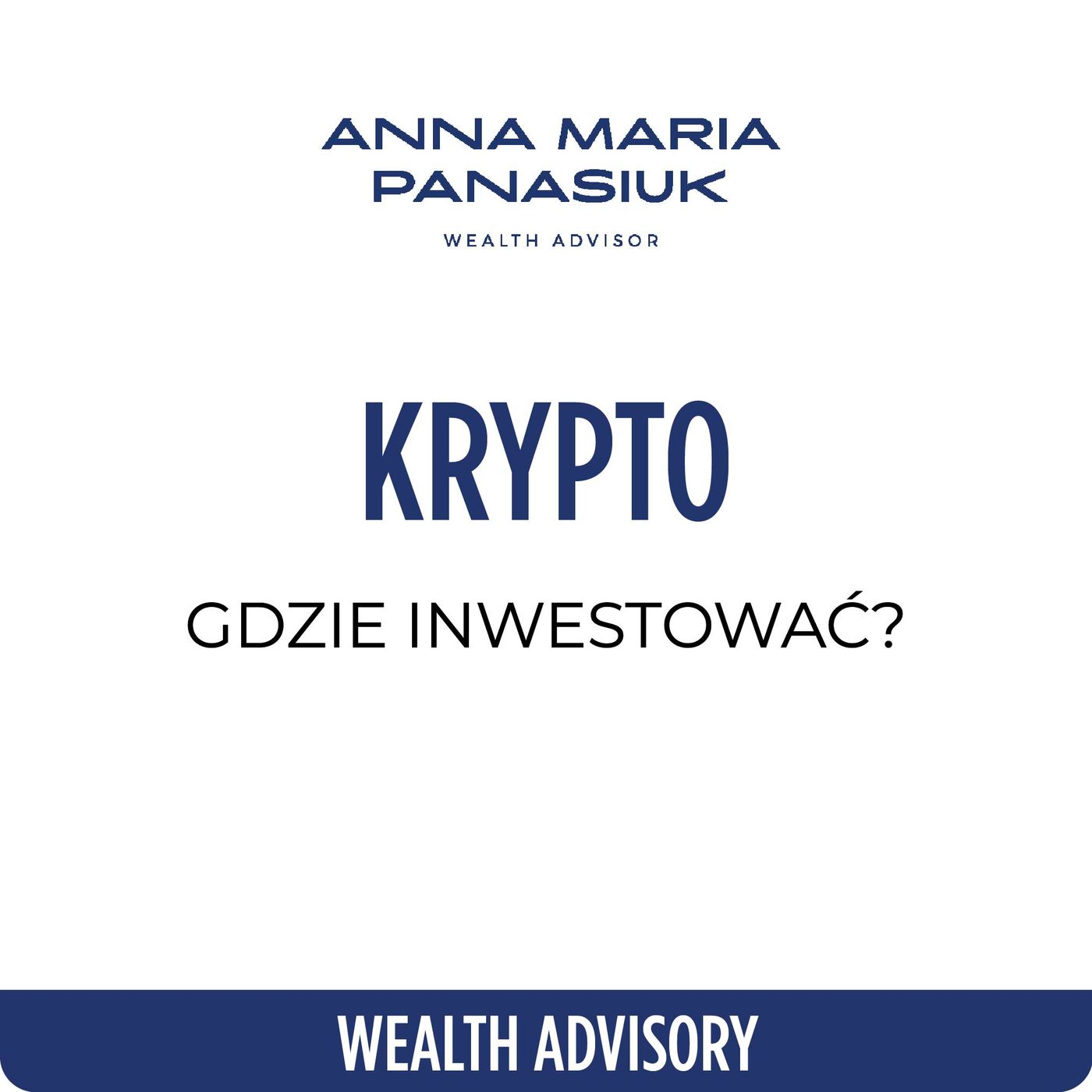 NO 82. Gdzie ZAMIESZKAĆ inwestując w KRYPTOWALUTY? Bitcoin a podatki | Anna Maria Panasiuk episode artwork