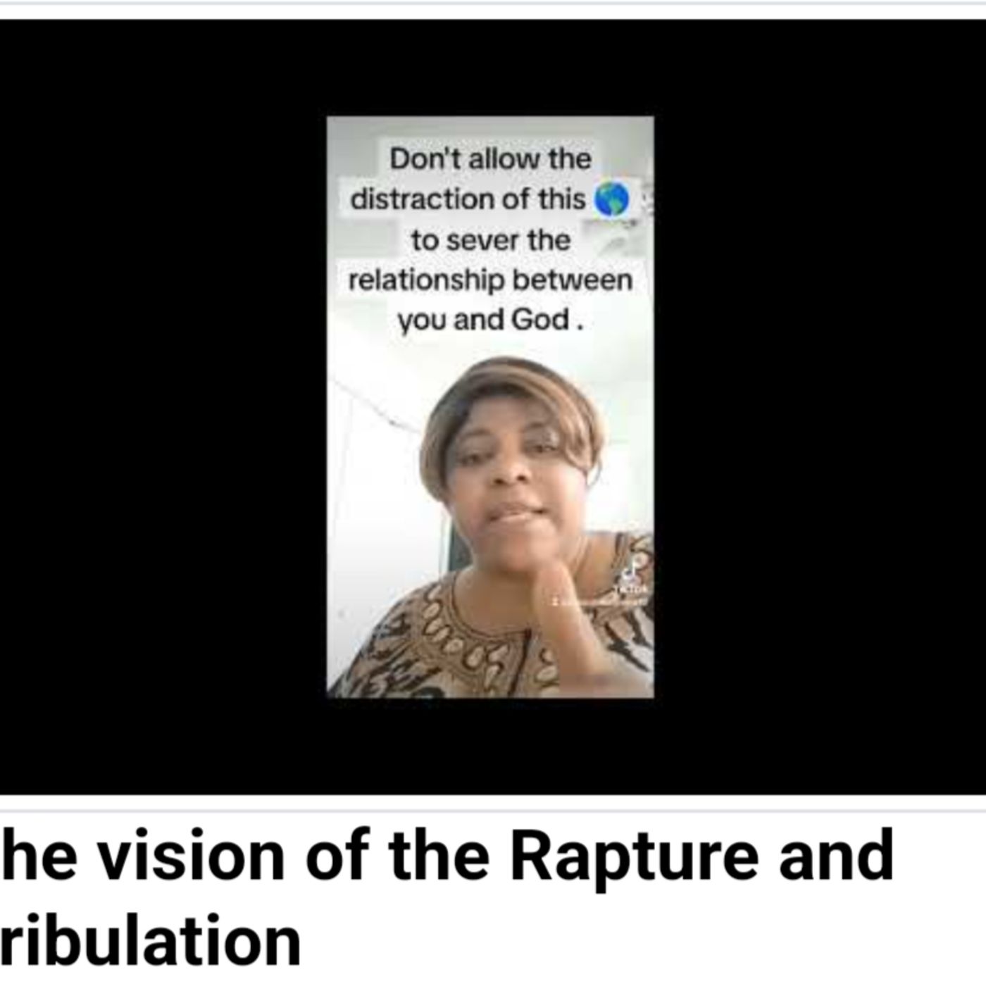 The vision of the Rapture and Tribulation episode artwork