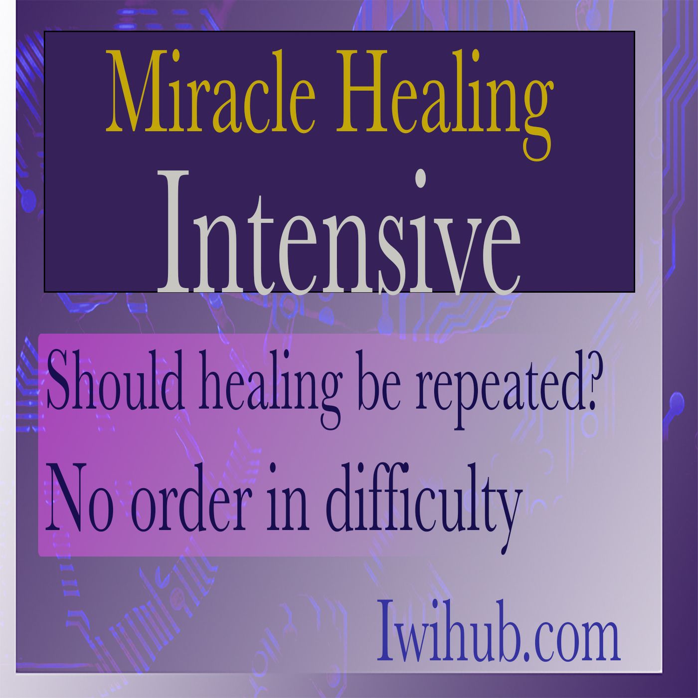 Miracle Healing Intensive 2021