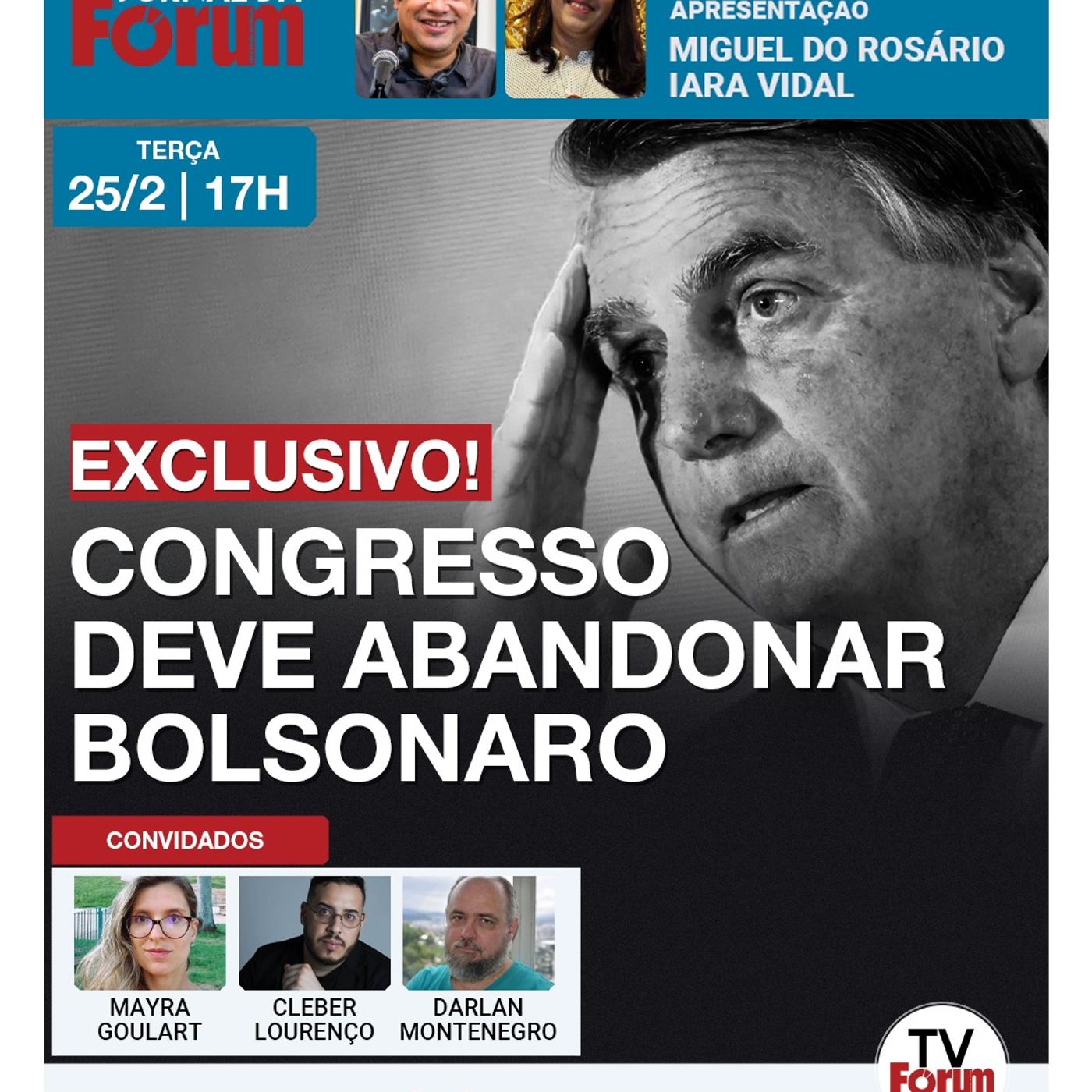Sem chance! Anistia a Bolsonaro deve ser ignorada no Congresso | 25.02.25 episode artwork