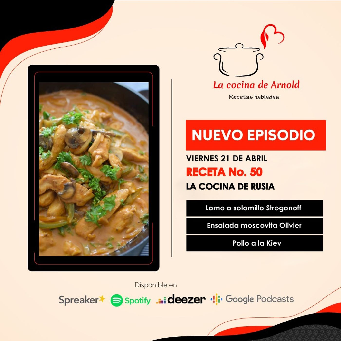 La cocina de Arnold, recetas habladas