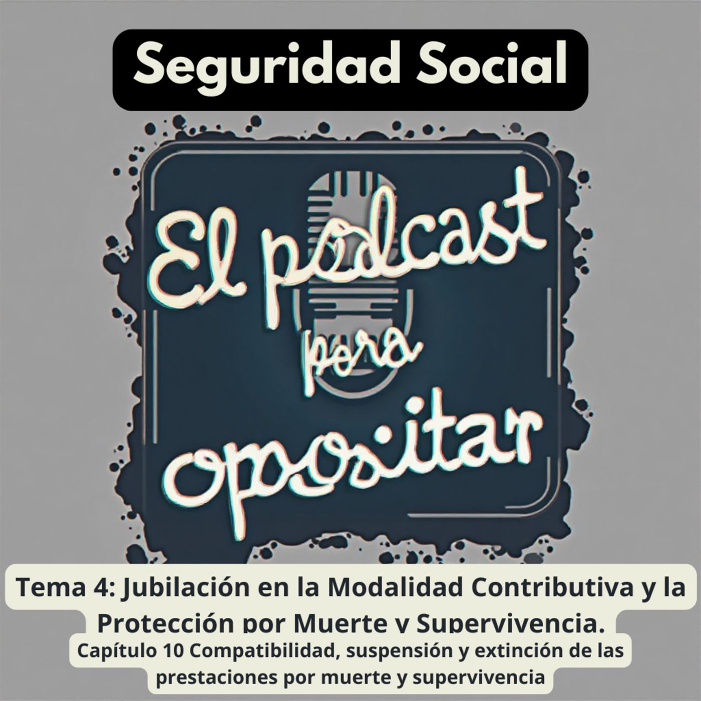 Oposiciones Seguridad Social. Tema 4: Jubilación Contributiva y la Protección por Muerte y Supervivencia. Capítulo 10: Compatibilidad, suspe episode artwork