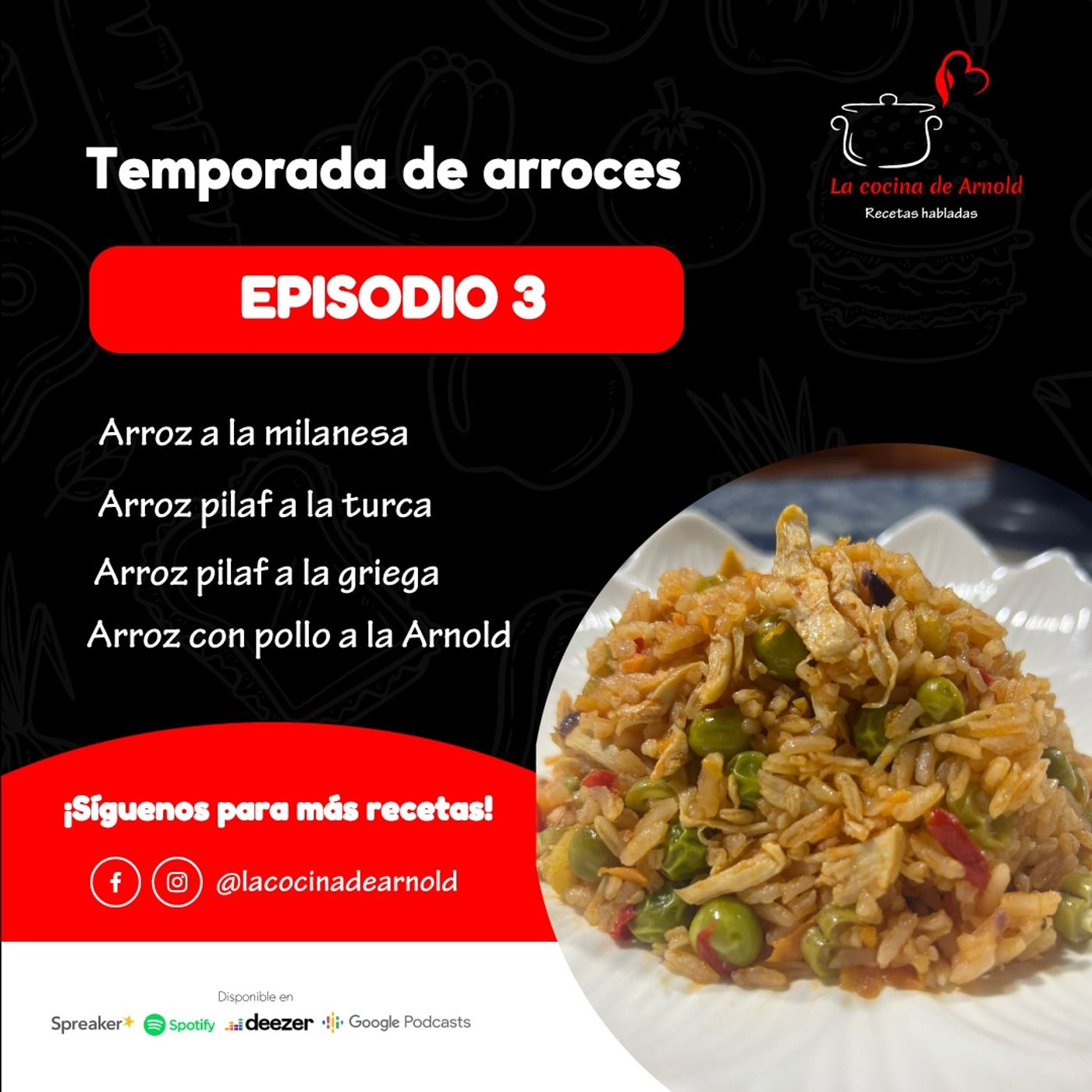 La cocina de Arnold, recetas habladas