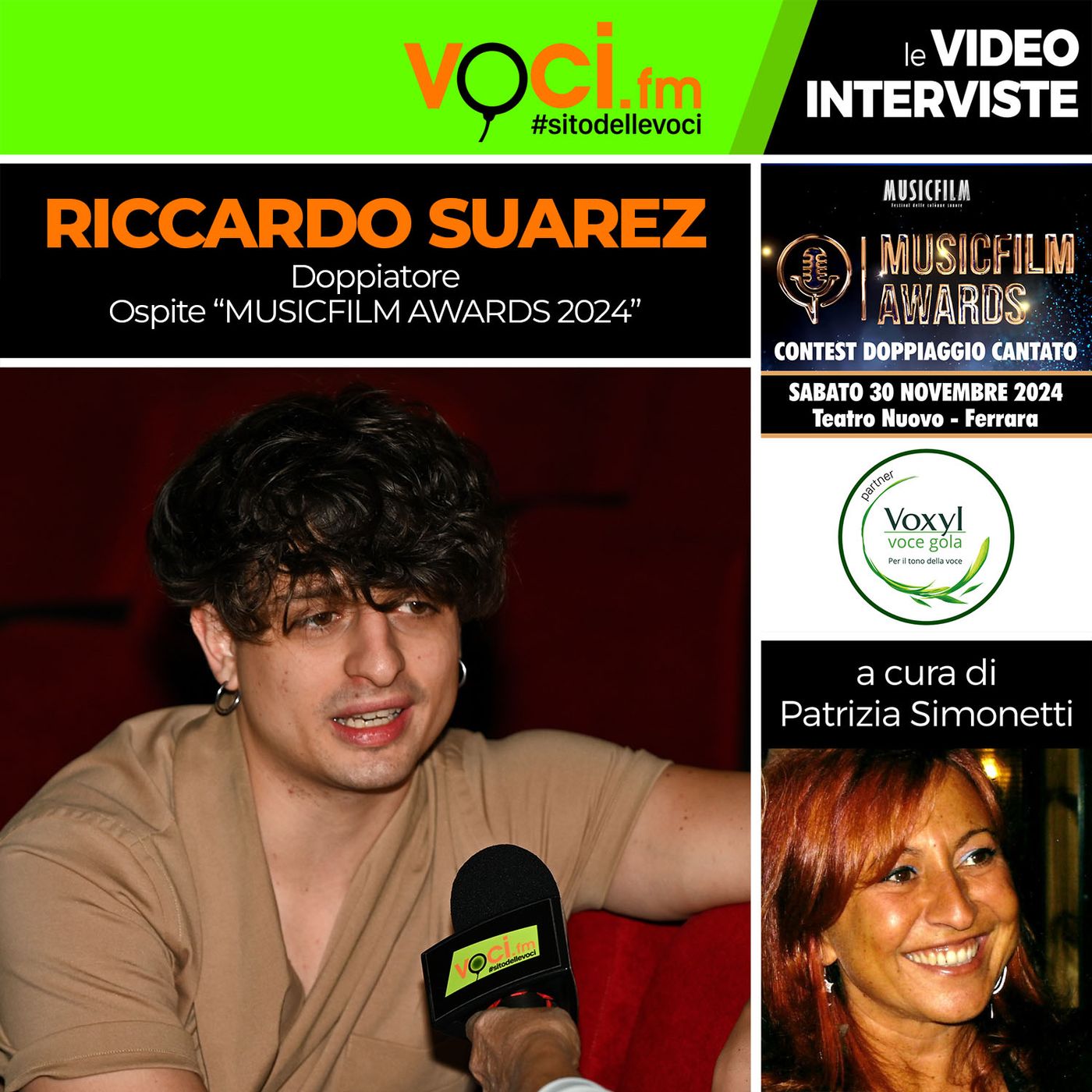 RICCARDO SUAREZ su VOCI.fm da "MUSICFILM AWARDS 2024" - clicca play e ascolta l'intervista episode artwork