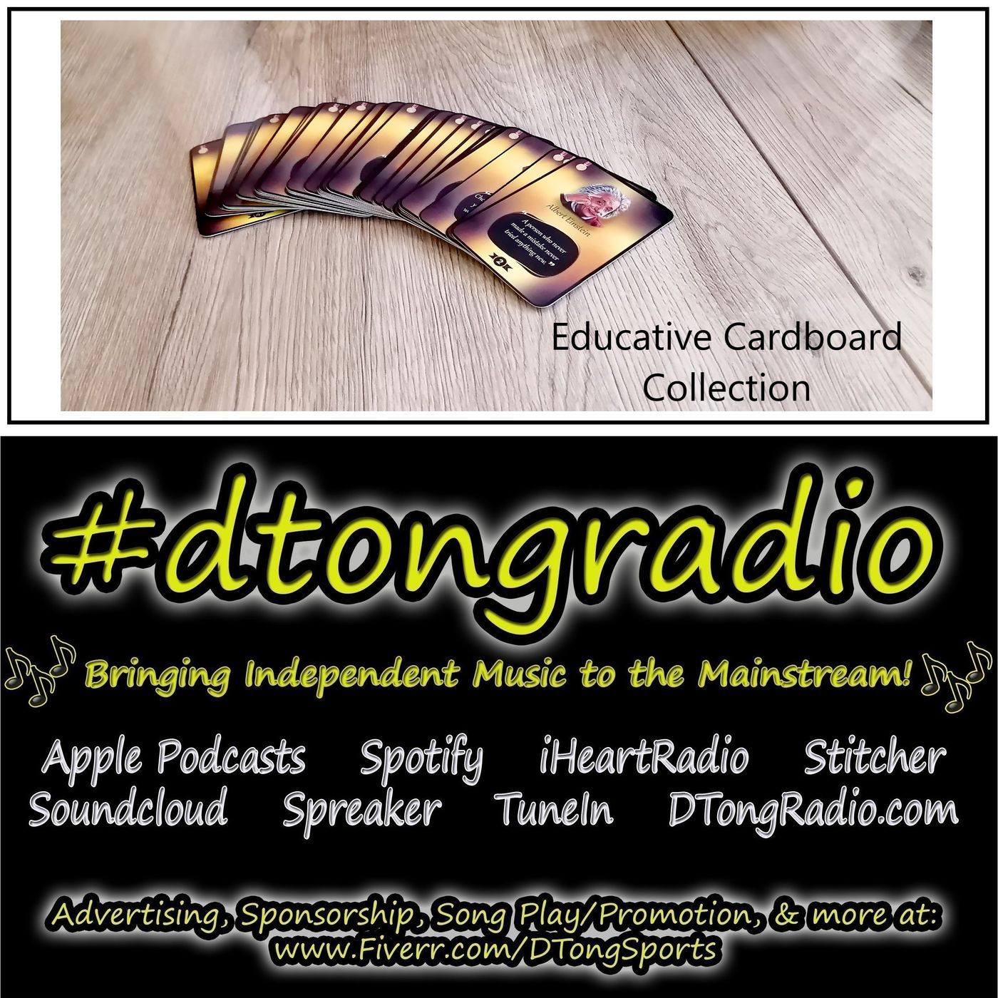 Top Indie Music Artists on #dtongradio - Powered by Educative Cardboard Collection episode artwork