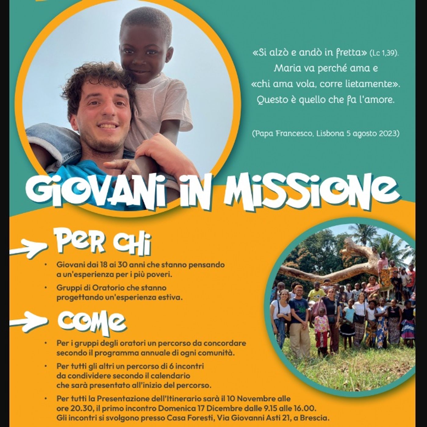 Giovani in missione, in partenza i corsi di formazione per l'estate 2024: intervista a Andrea Burato  -  13 ottobre 2023 episode artwork