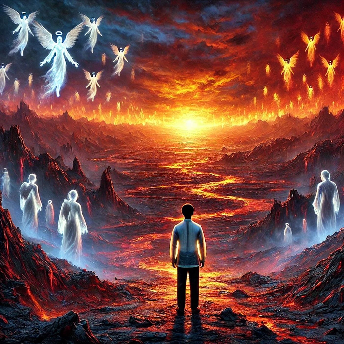 "Ang impiyerno ay kung saan makakamtan natin ang katahimikan at kapayapaan, malayo sa mga hinihingi ng langit." episode artwork