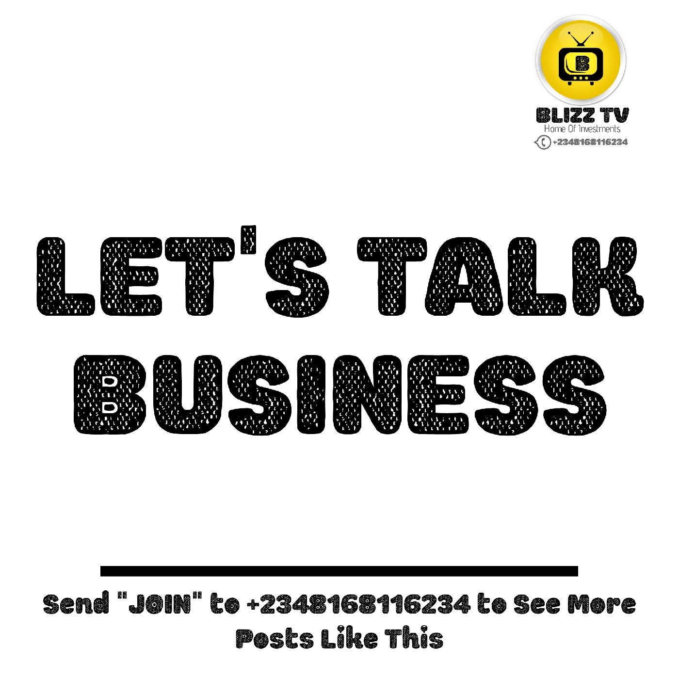 LET'S TALK BUSINESS