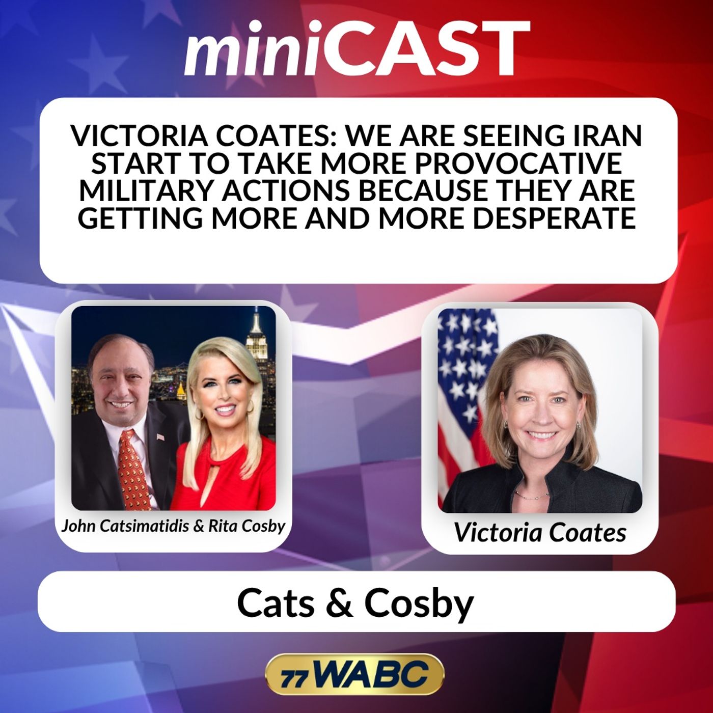 Victoria Coates: We are Seeing Iran Start to Take More Provocative Military Actions Because They are Getting More and More Desperate episode artwork