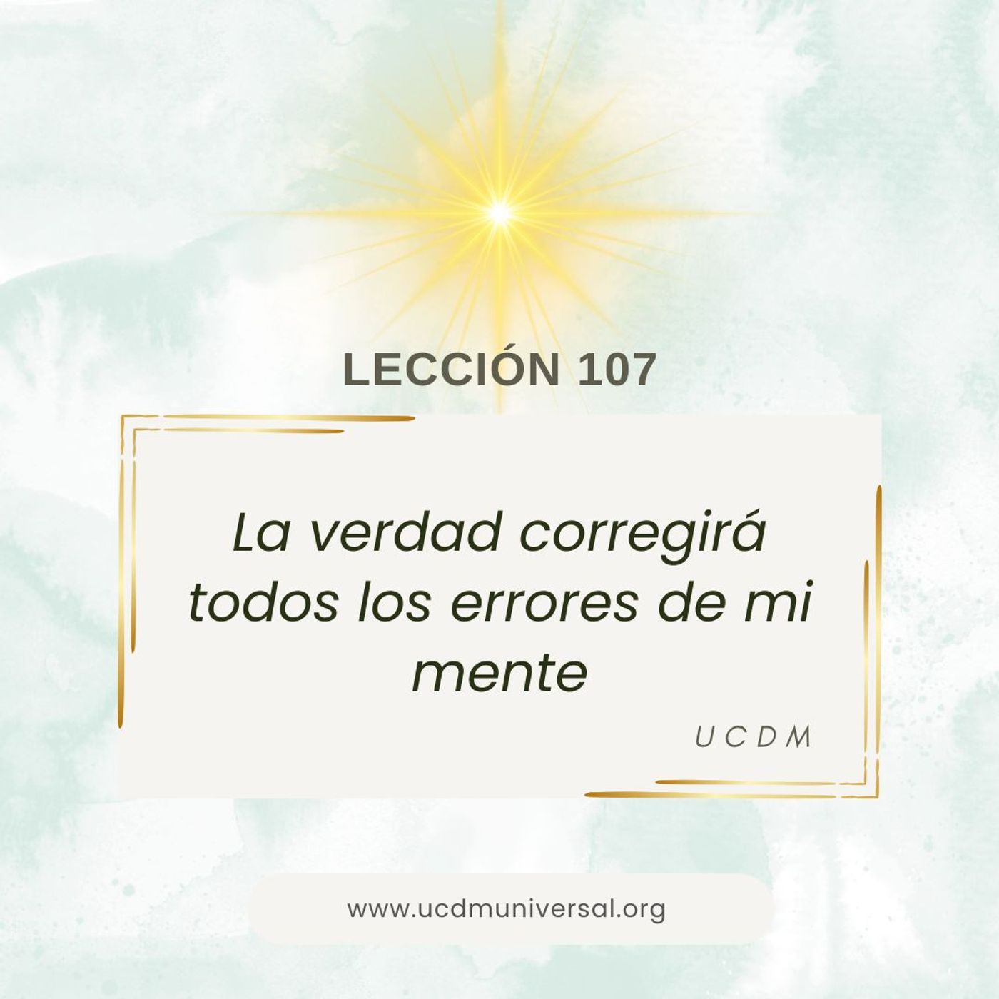 UCDM Universal LECCIÓN DEL DÍA