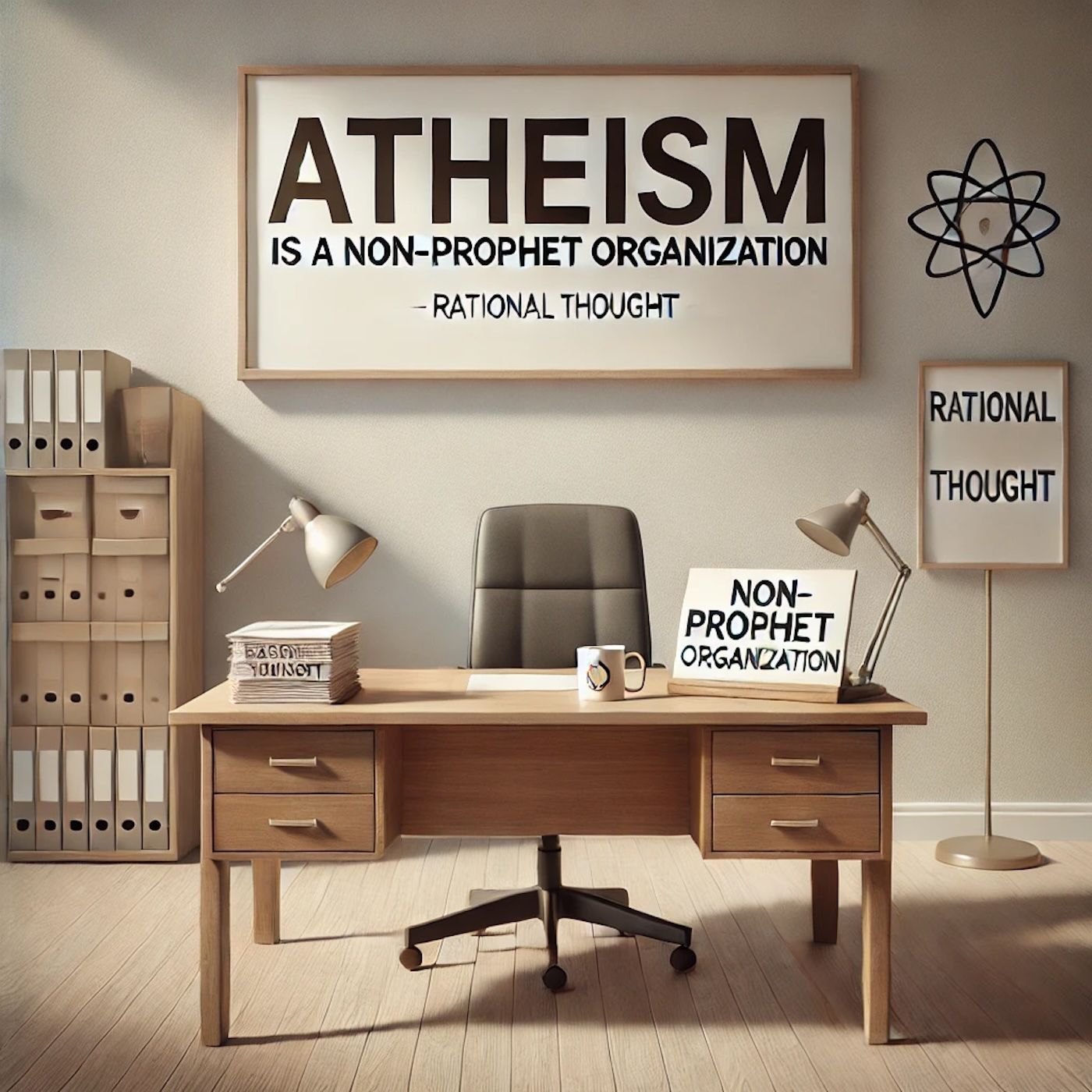 "Atheism is a non-prophet organization."