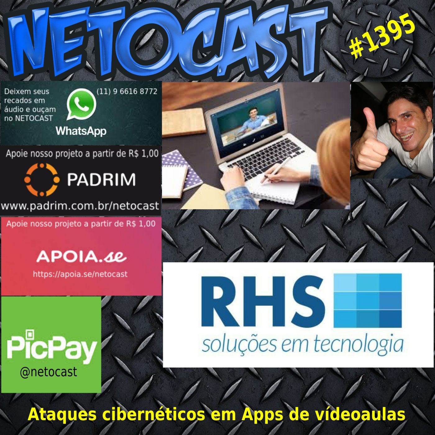 NETOCAST 1395 DE 11/02/2021 - Pandemia aumentou ataques cibernéticos a apps e softwares usados em aulas online